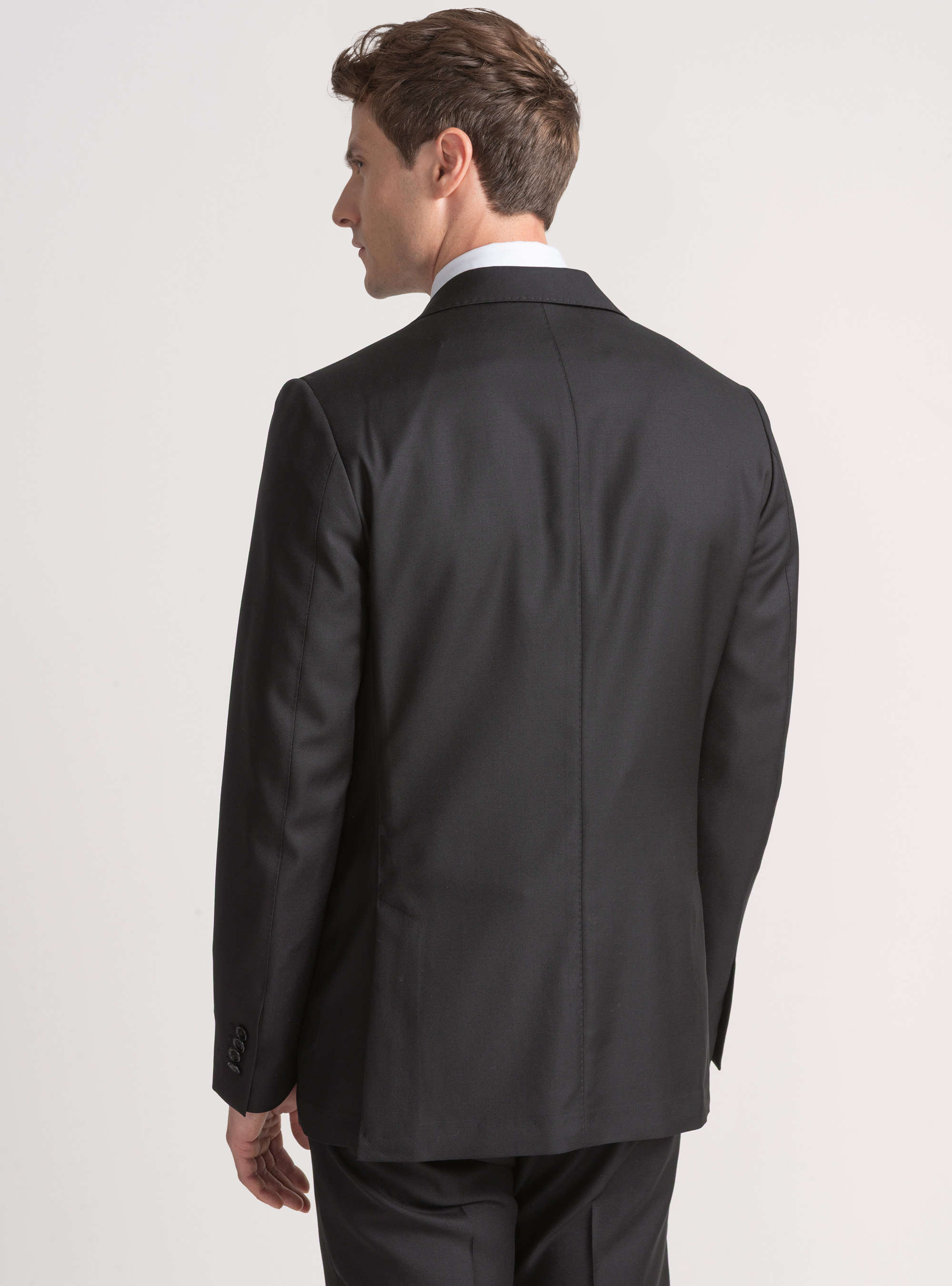 Americana de traje de pura lana Vitale Barberis Canonico, NEGRO