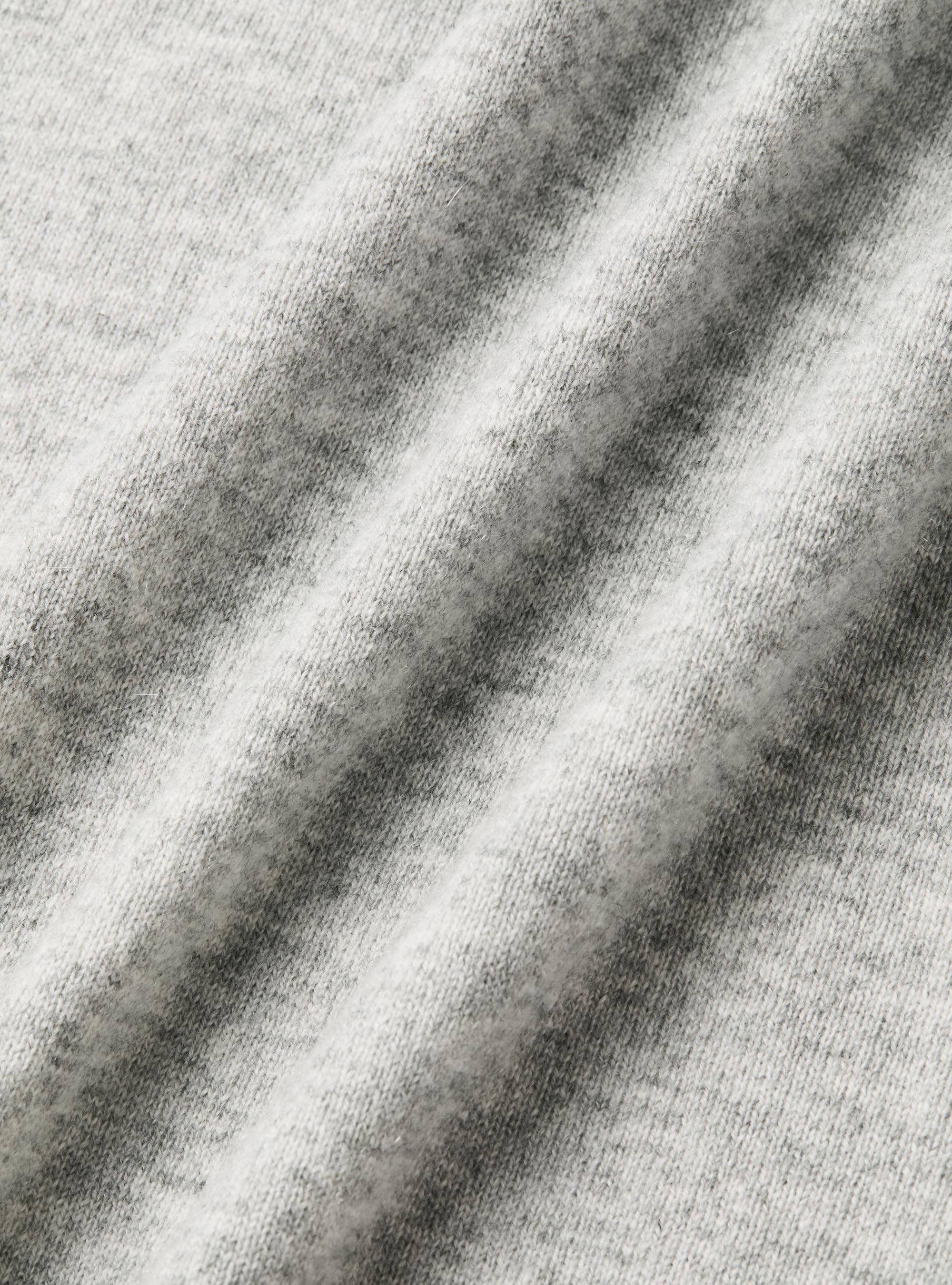 Tricot à col ras du cou en cachemire, GRIS CLAIR MÃ LANGÃ