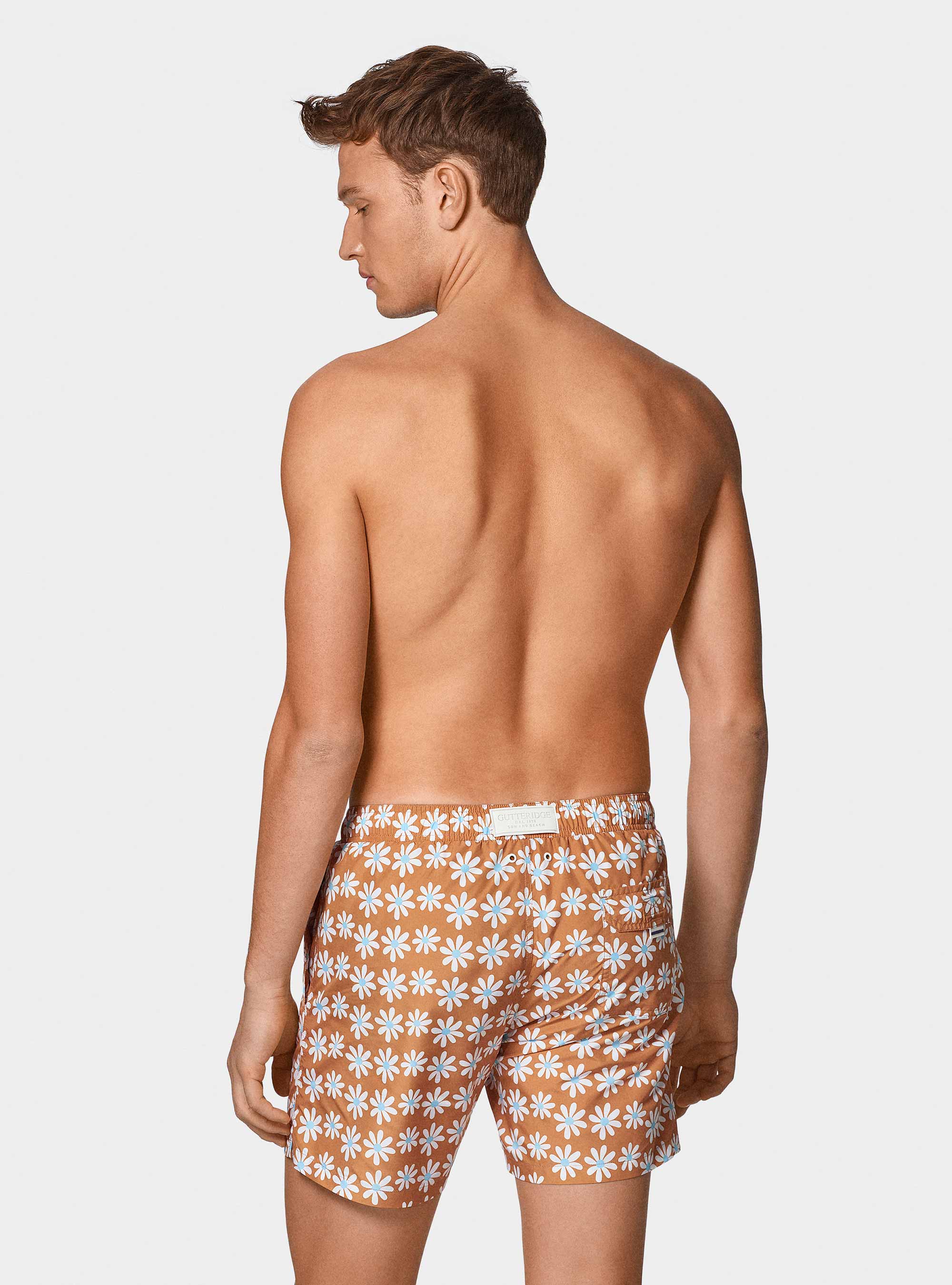 Maillot de bain imprim&eacute; marguerite, SENAPE 0715C