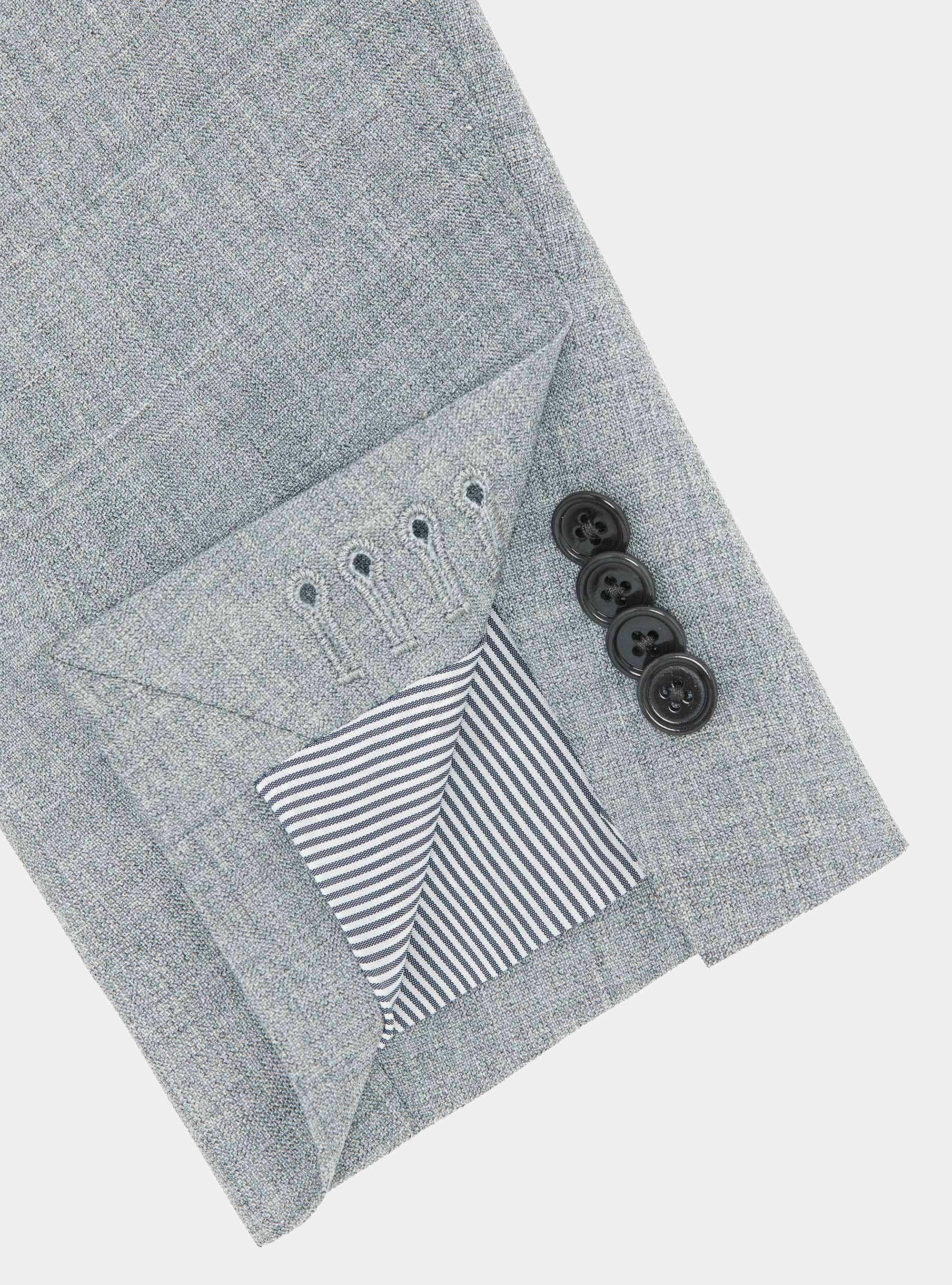 Vitale Barberis Canonico pure wool suit blazer, LIGHT GREY MELANGE