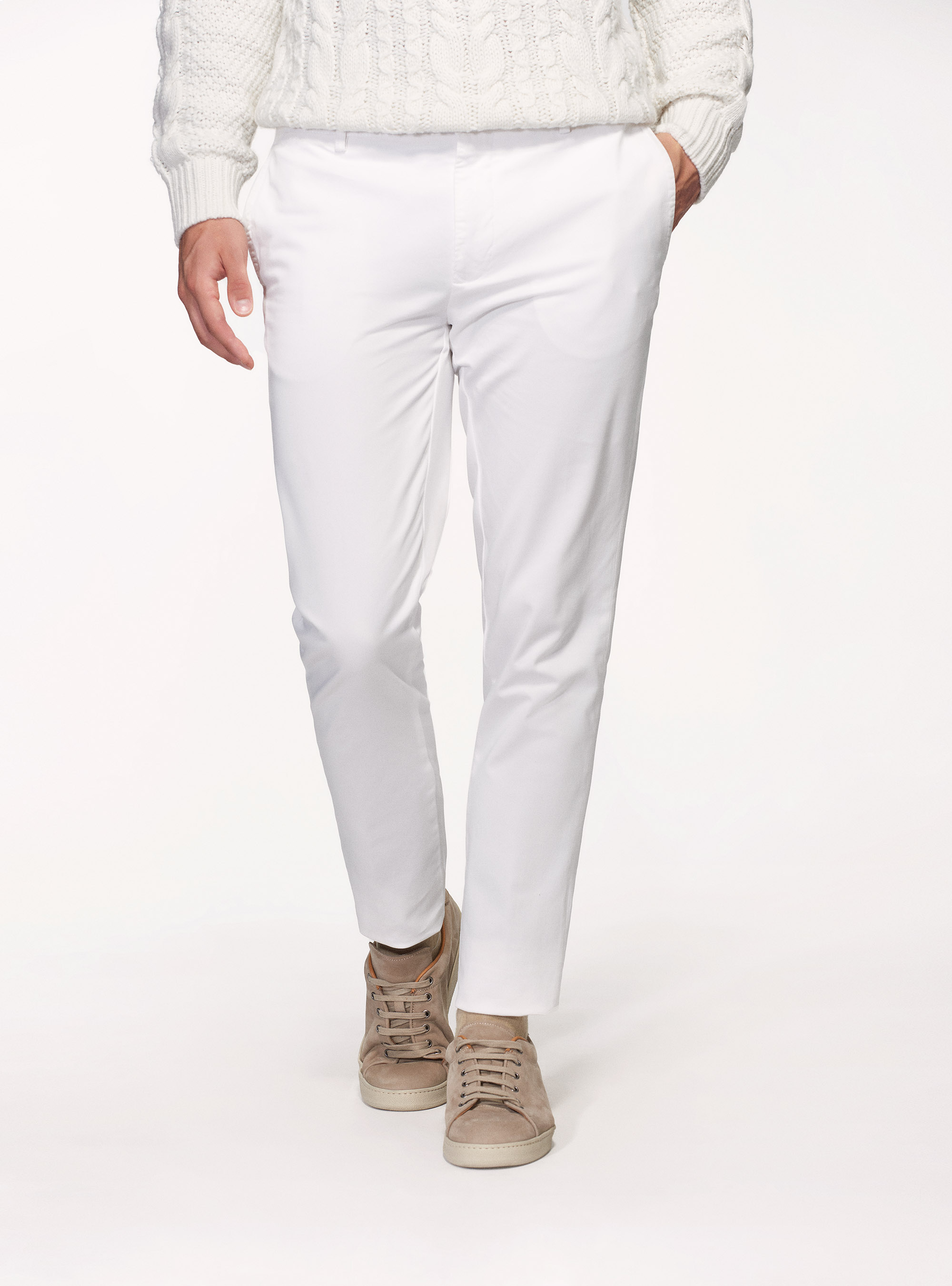 Pantaloni In Twill Di Cotone Stretch 18cm Luisaviaroma Uomo Abbigliamento Pantaloni e jeans Pantaloni Pantaloni stretch 