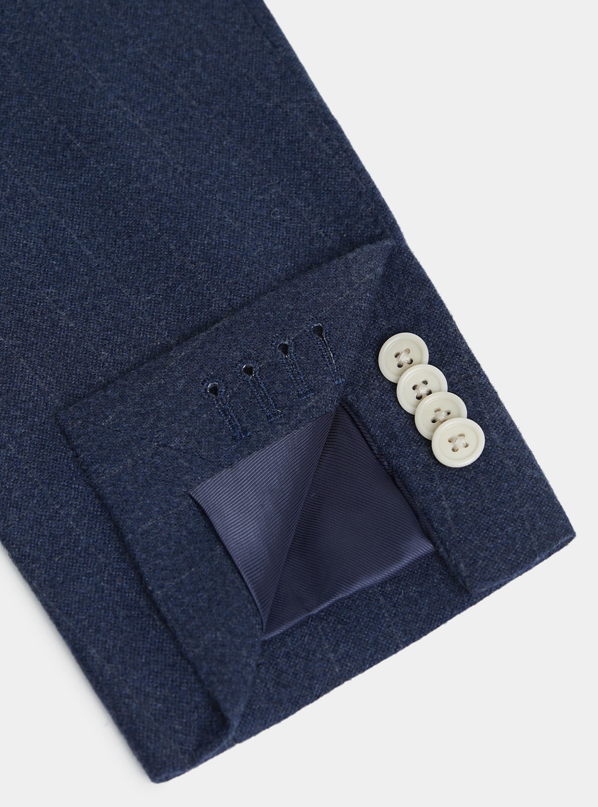 Pinstripe flannel blazer, INK