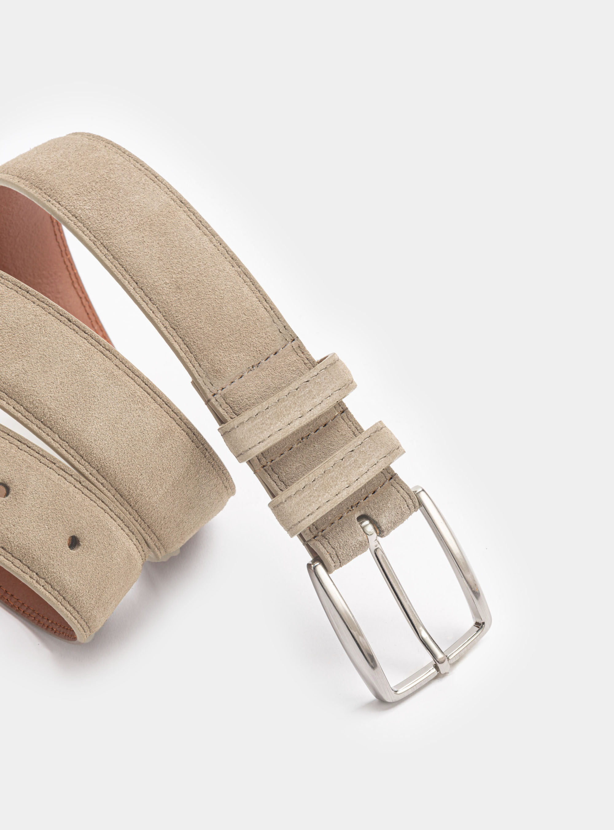 Cintura in suede, ECRU