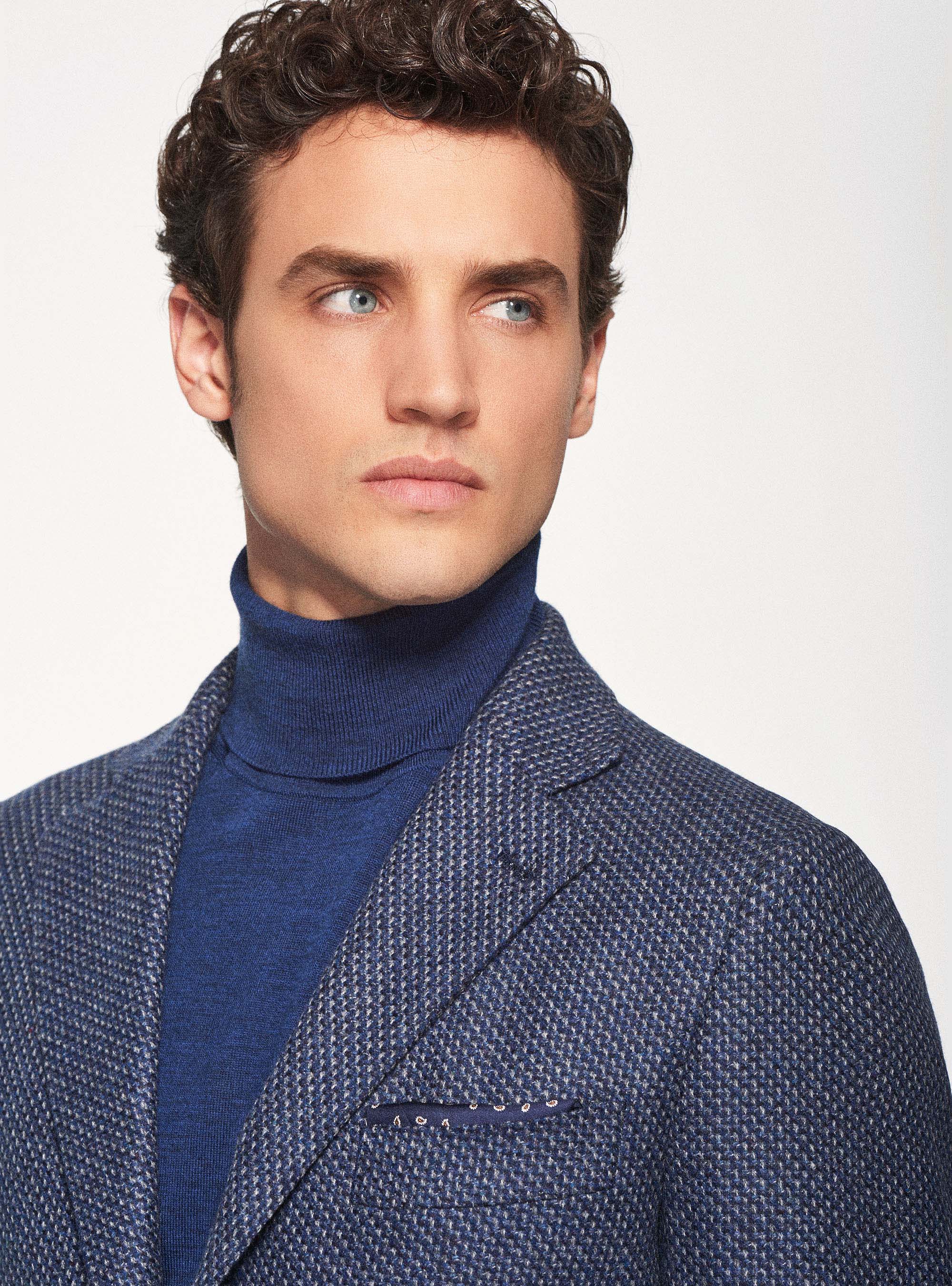 Giacca in lana cashmere, BLU