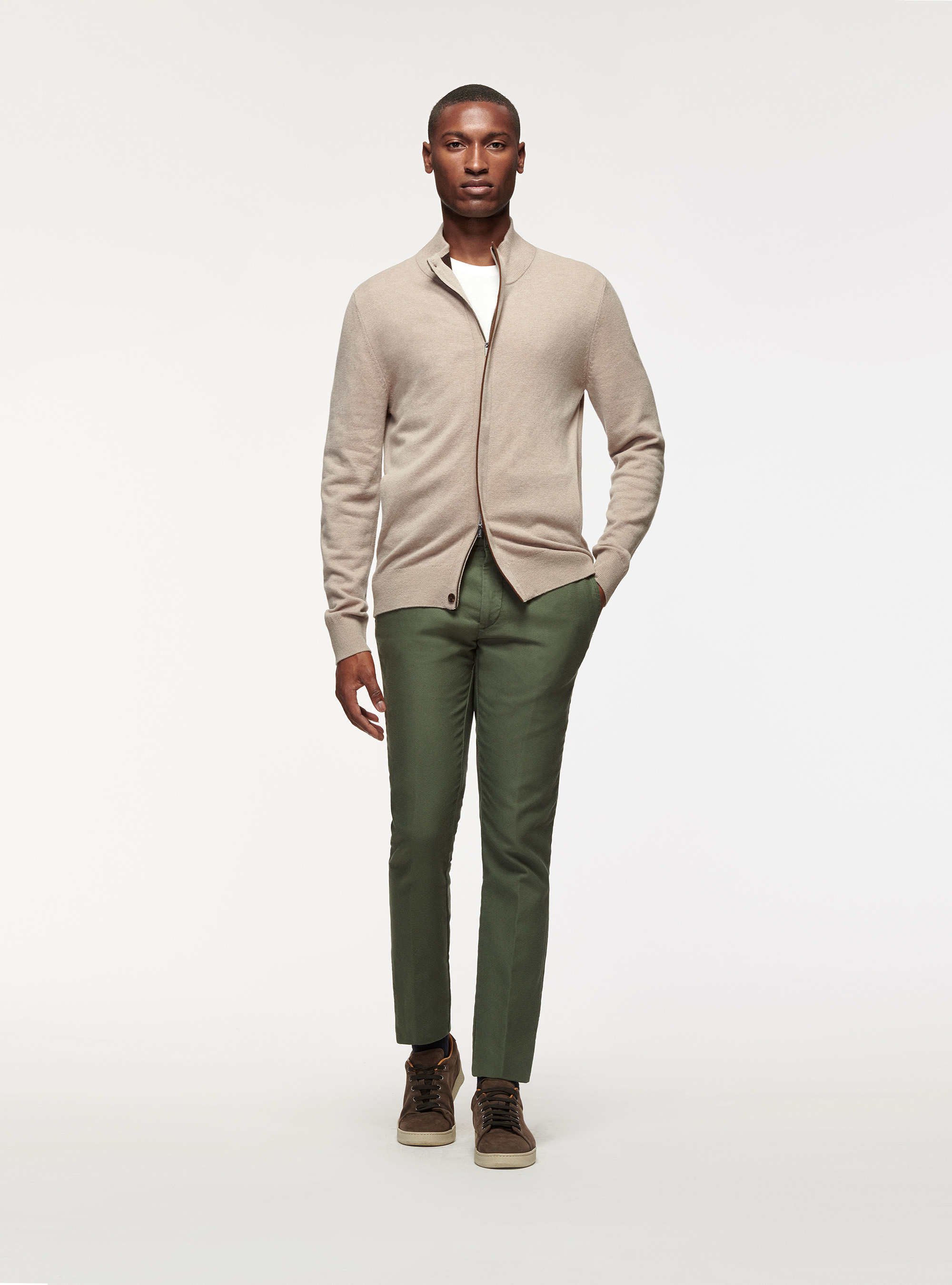 Pantaloni in cotone armaturato, MILITARE 0609C