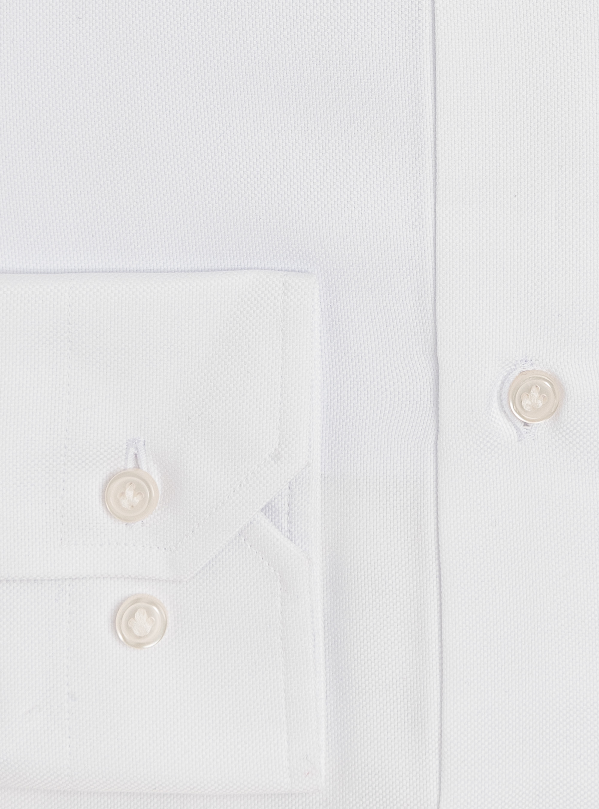 Camicia collo francese in oxford di cotone, BIANCO