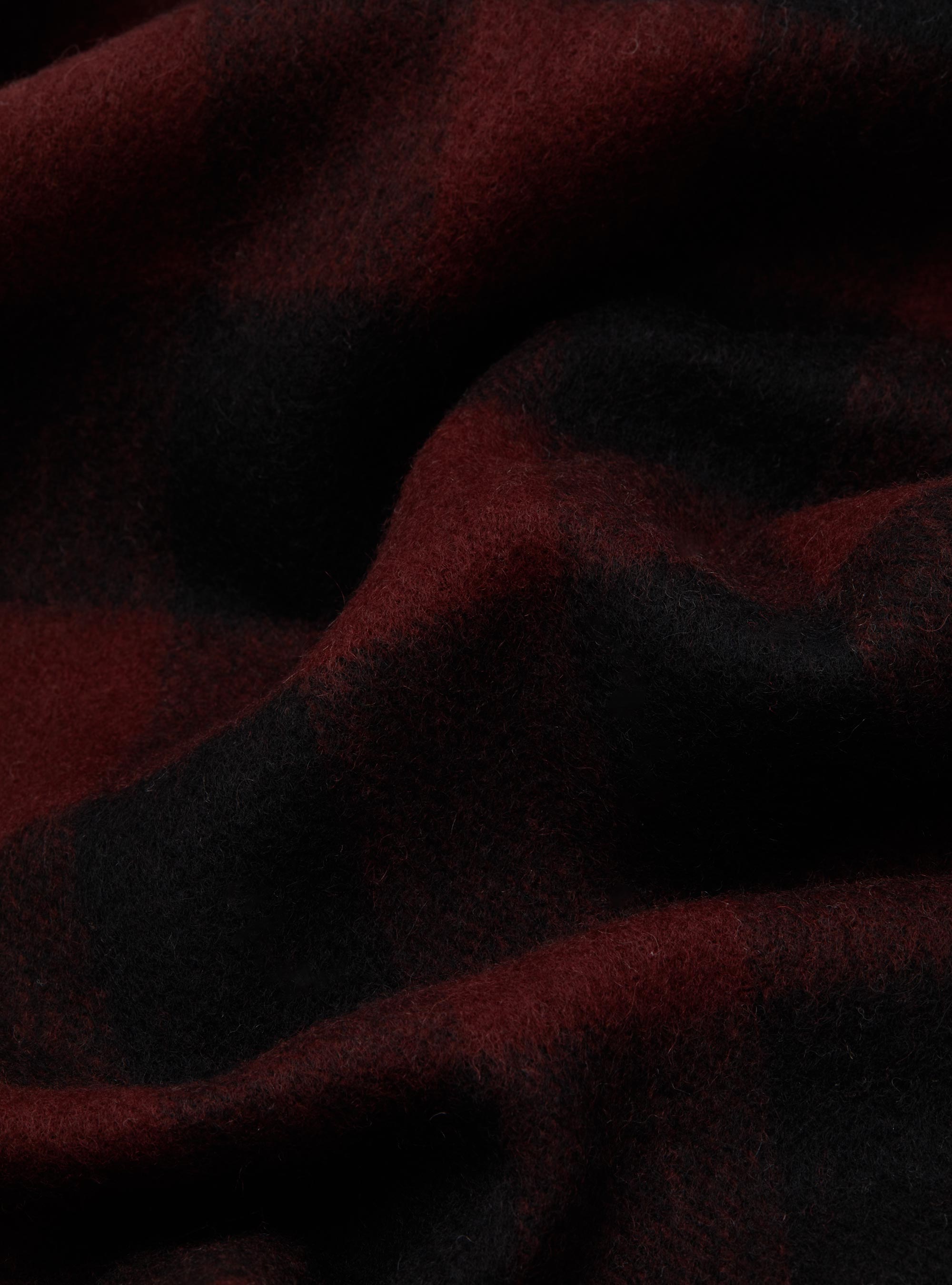 Sciarpa fantasia in lana e cashmere, BORDEAUX