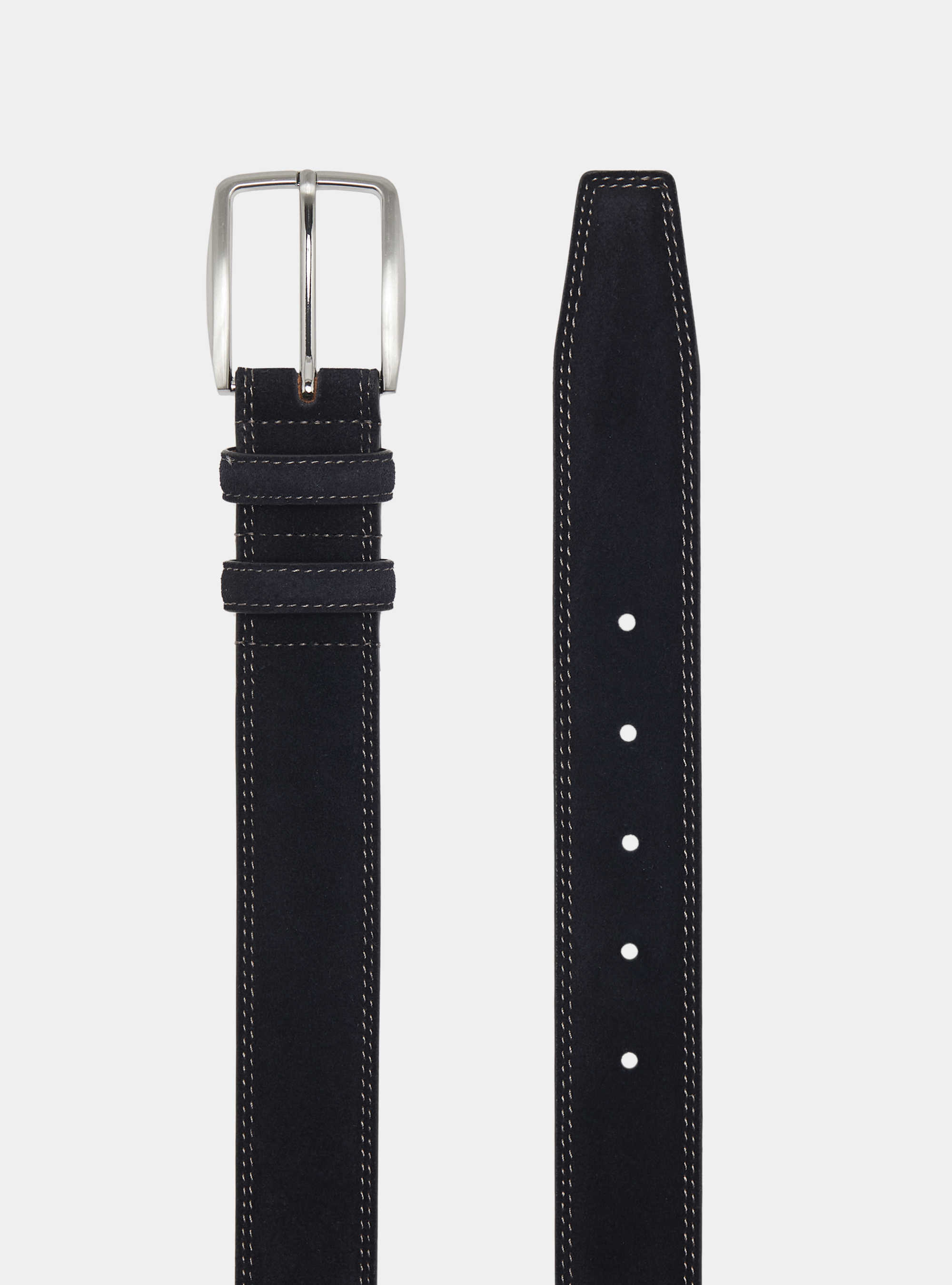 Ceinture en daim, BLEU MARINE