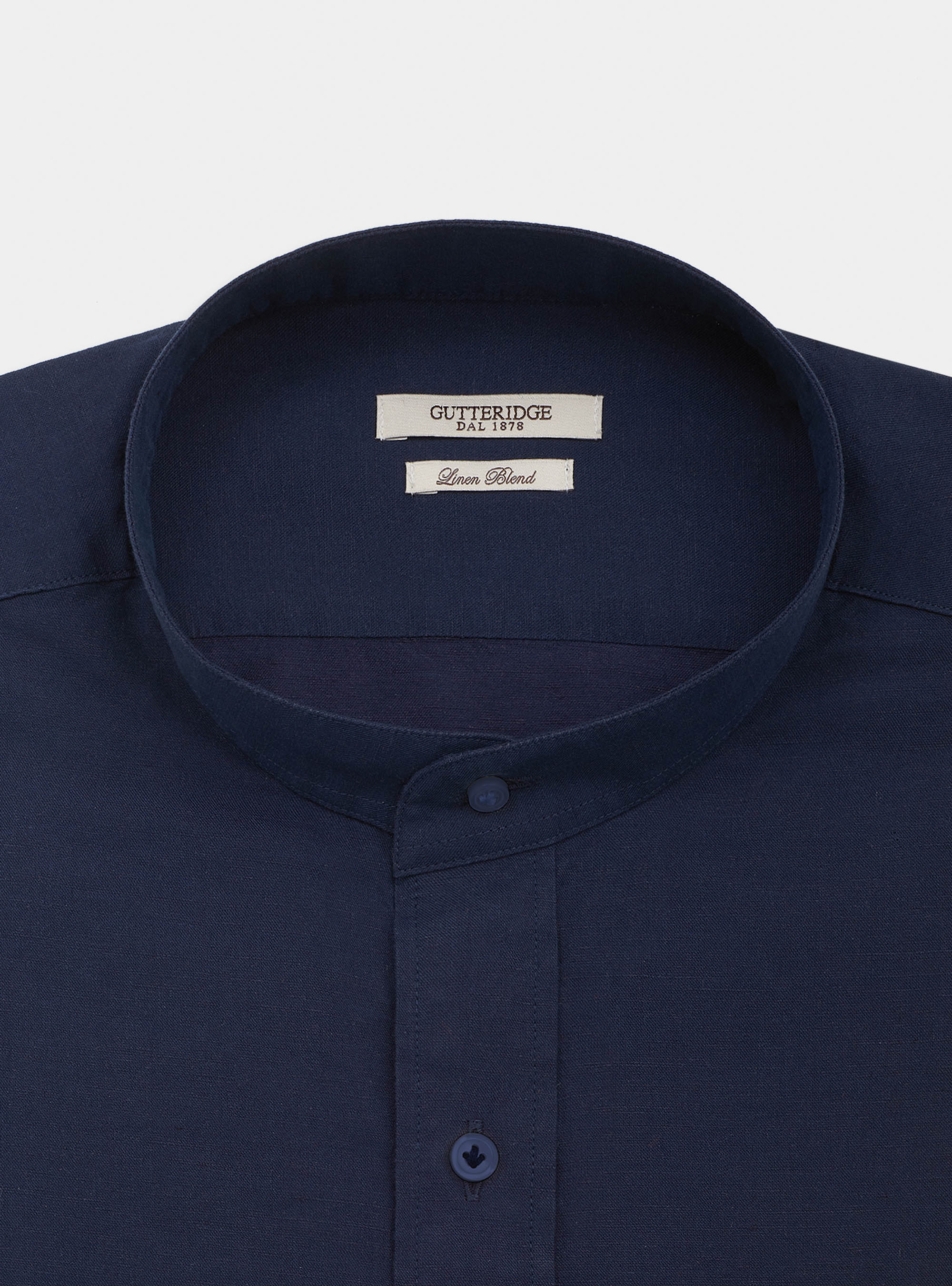 chemise lacoste col mao