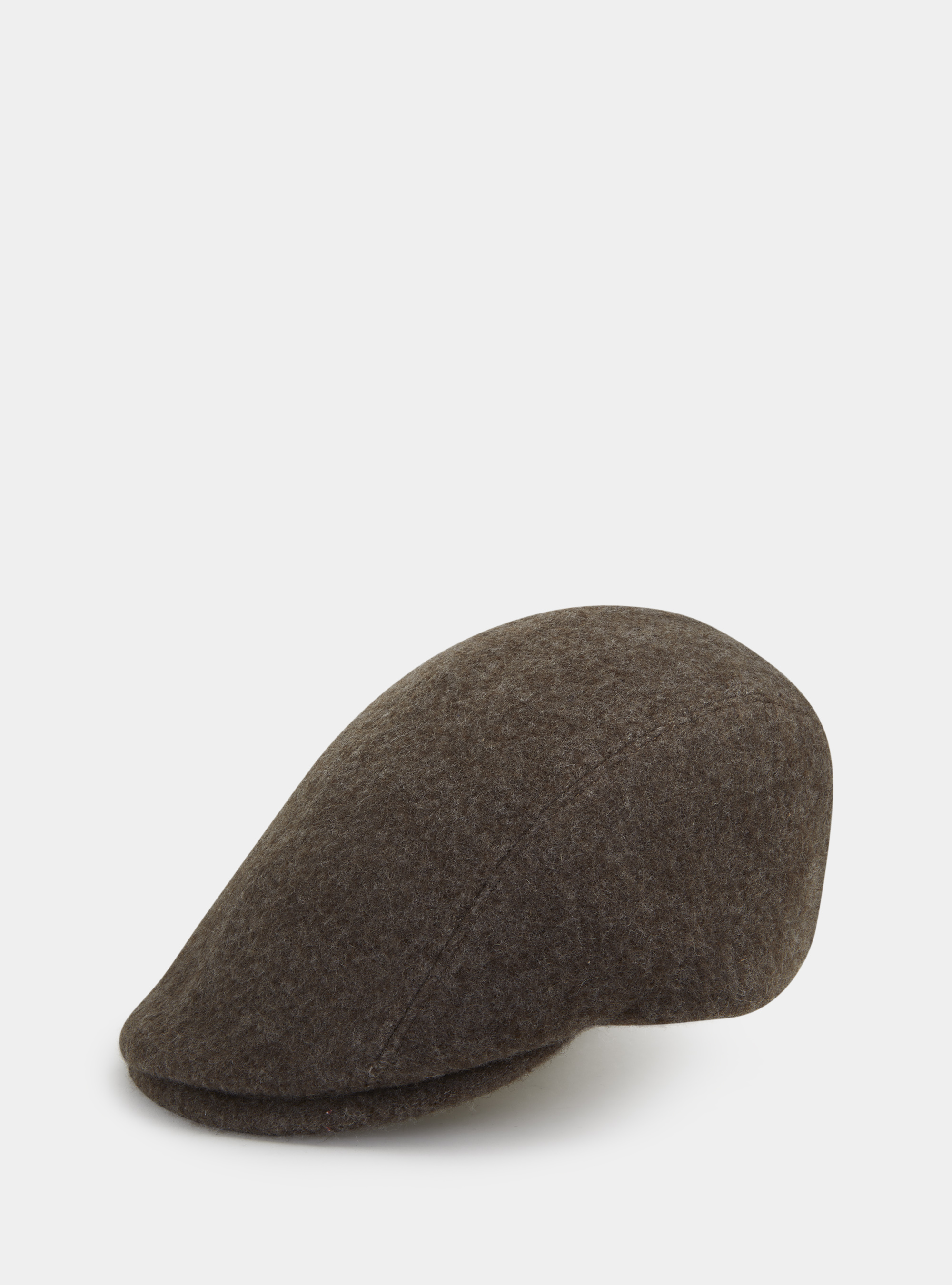 Coppola in pura lana vergine e cashmere, MARRONE