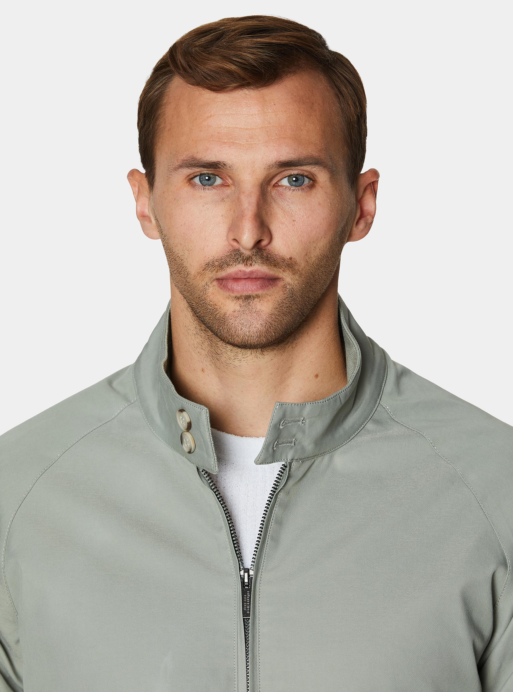 Cazadora bomber en mezcla de algod&oacute;n, SALVIA 0602C