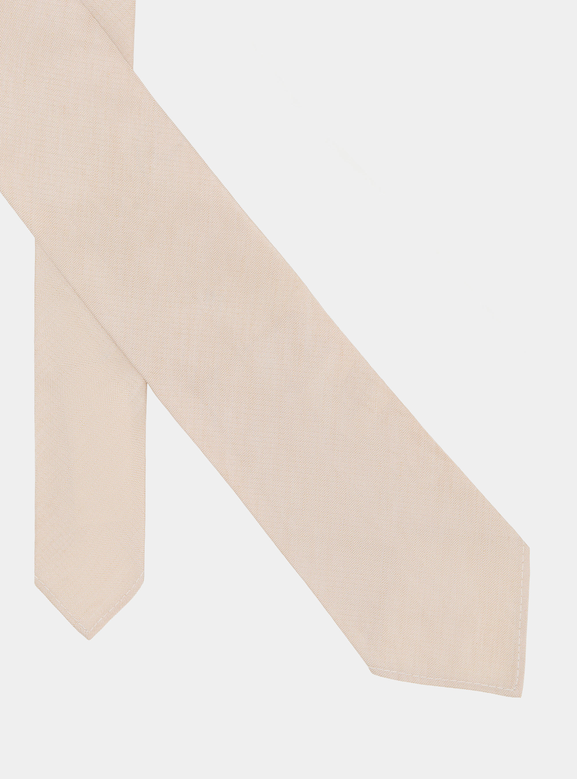 Krawatte aus Seide und Leinen, ECRU 0560C