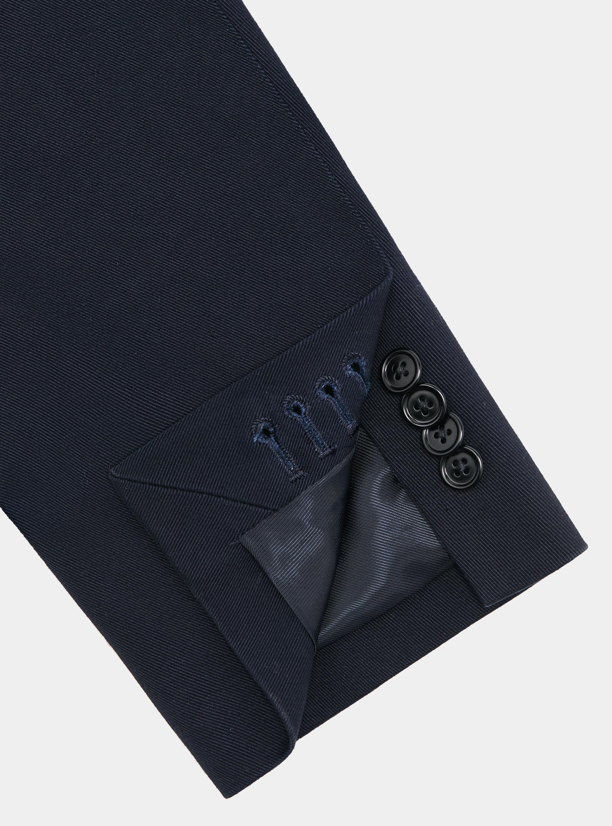 Frosted cotton blazer, NAVY BLUE