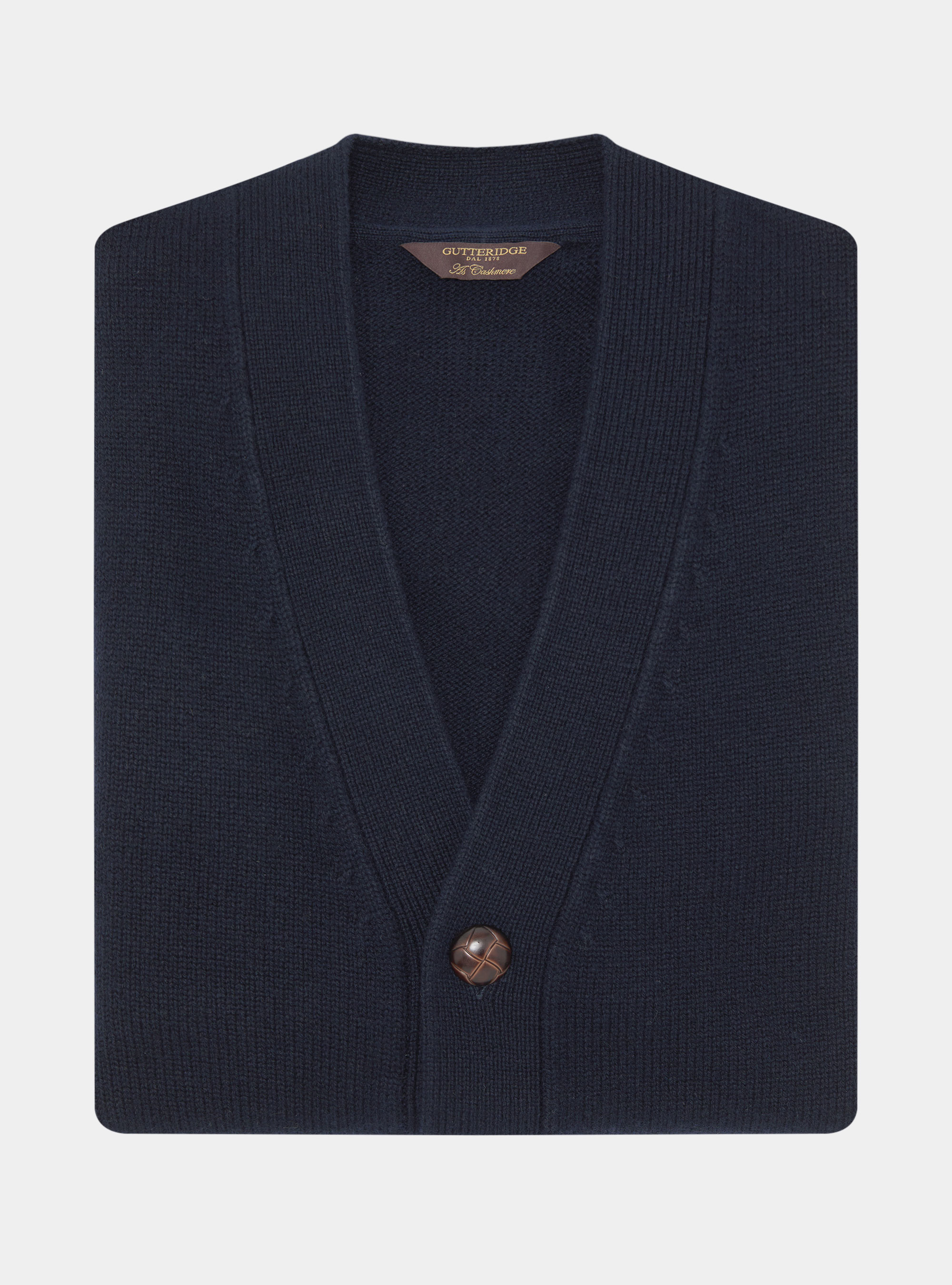 Cárdigan de lana y cachemira, AZUL MARINO