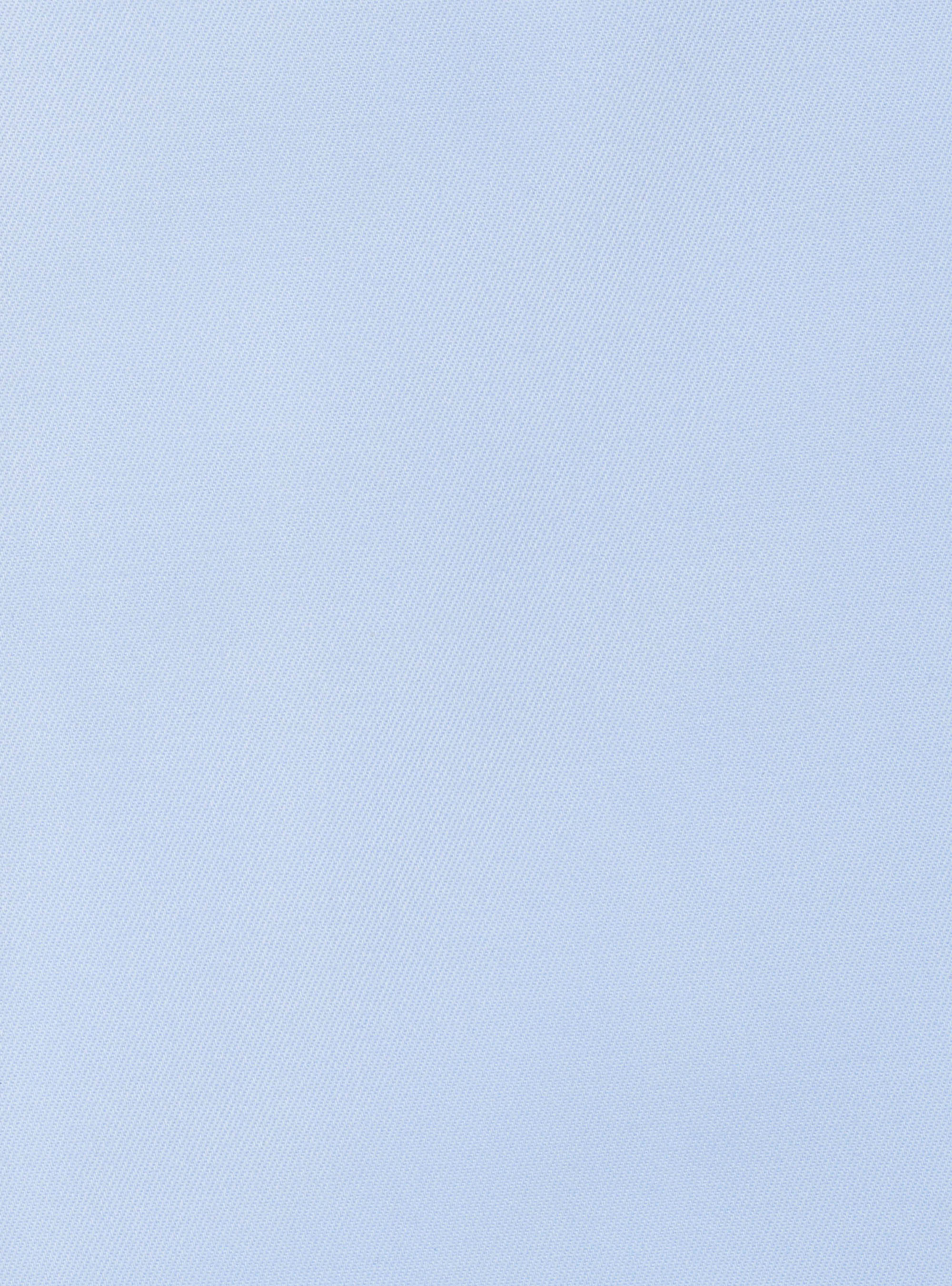 Camicia comfort fit classica in twill di cotone no-iron, AZZURRO