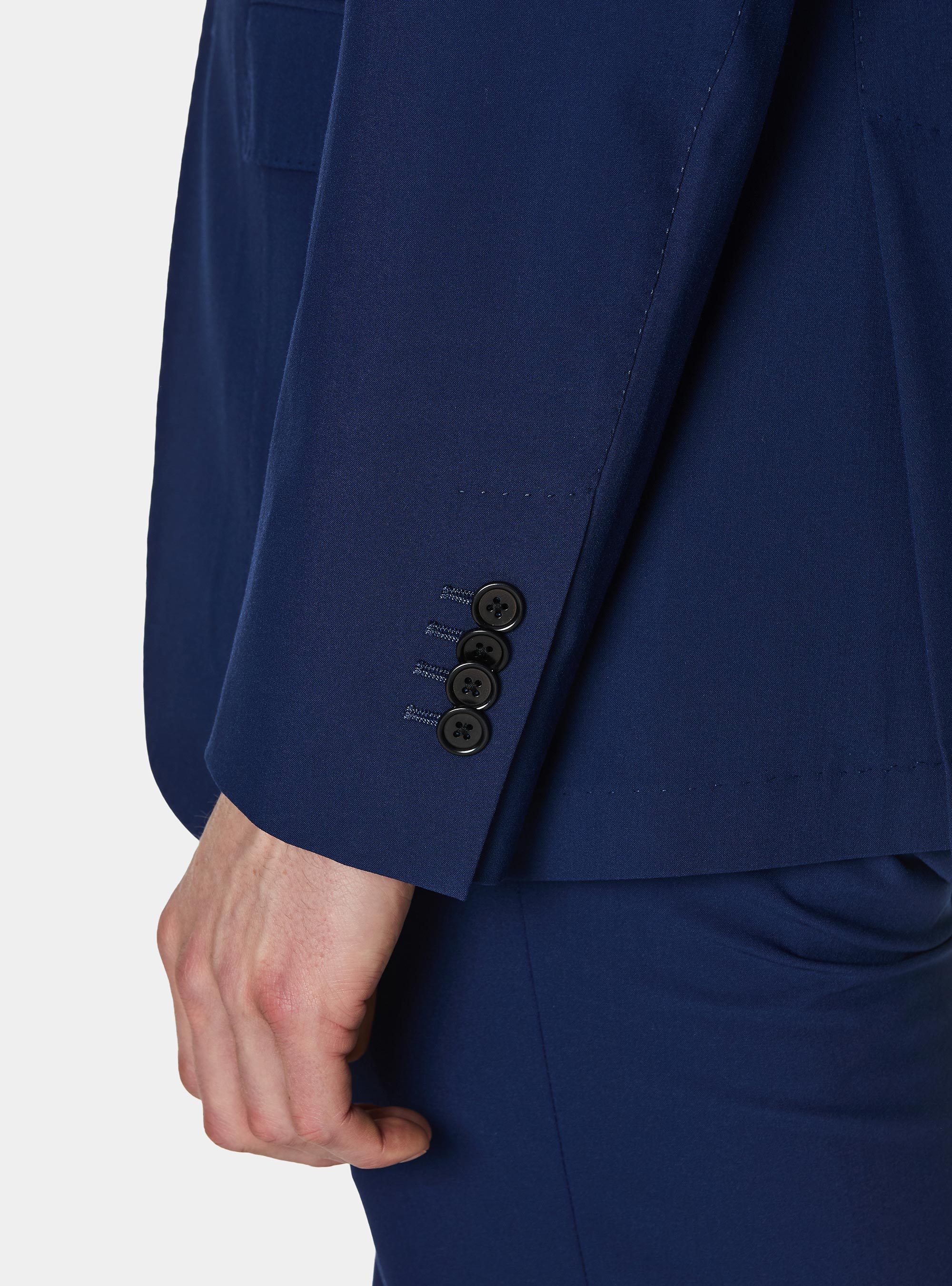 Slim fit suit blazer, BASALT