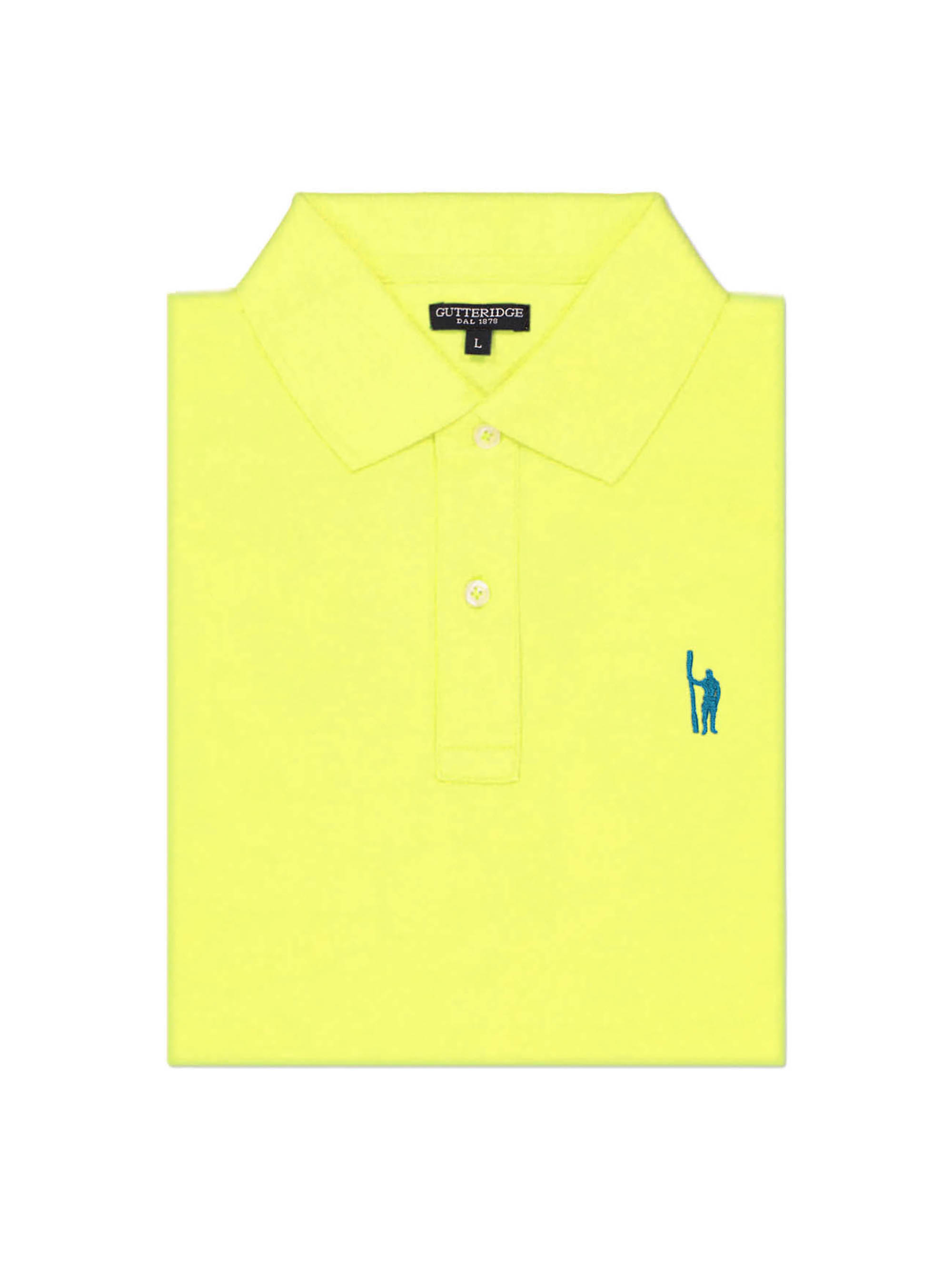 Polo fluo in piquet di cotone