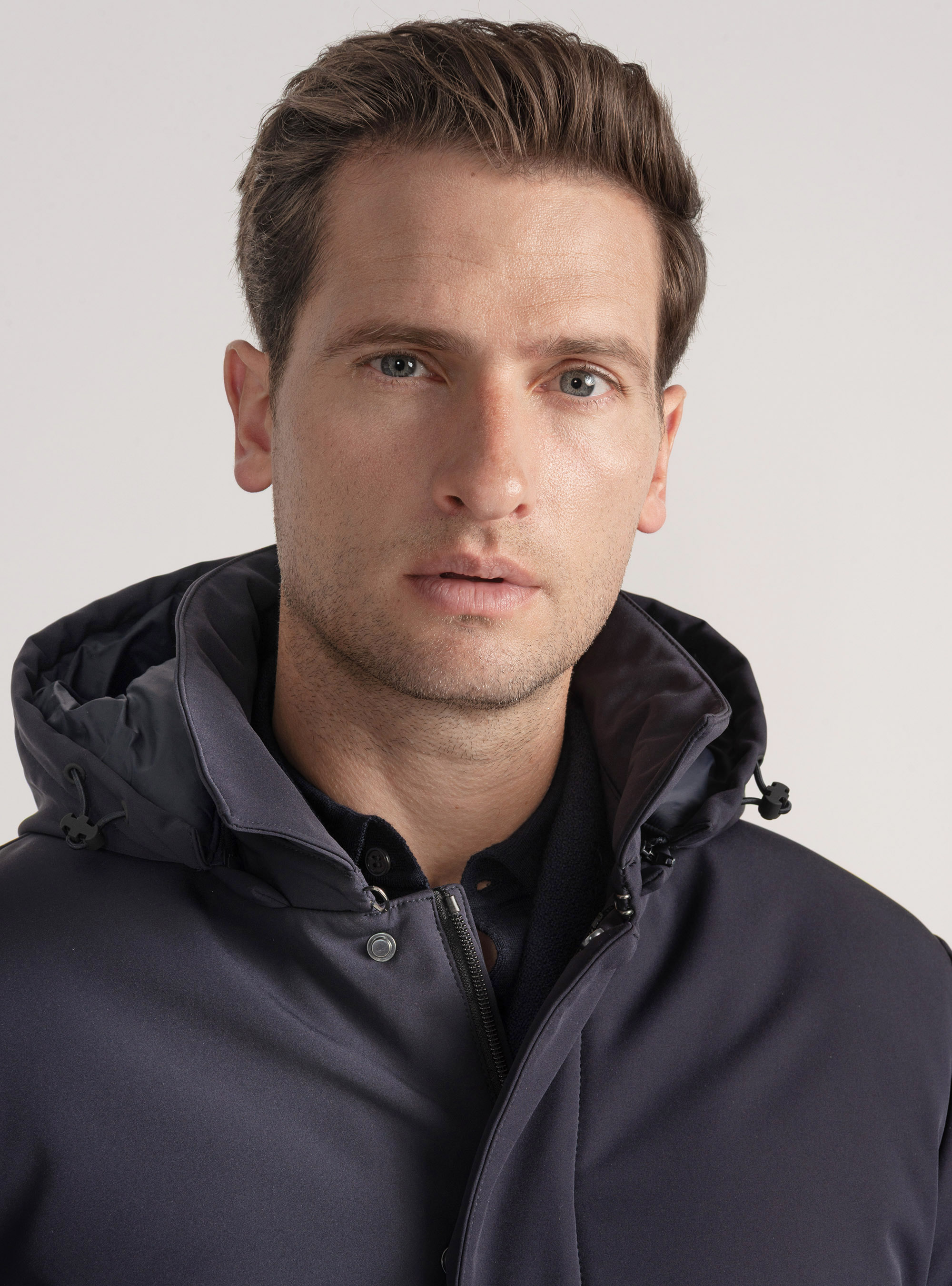 Parka técnica con relleno reciclado, AZUL MARINO