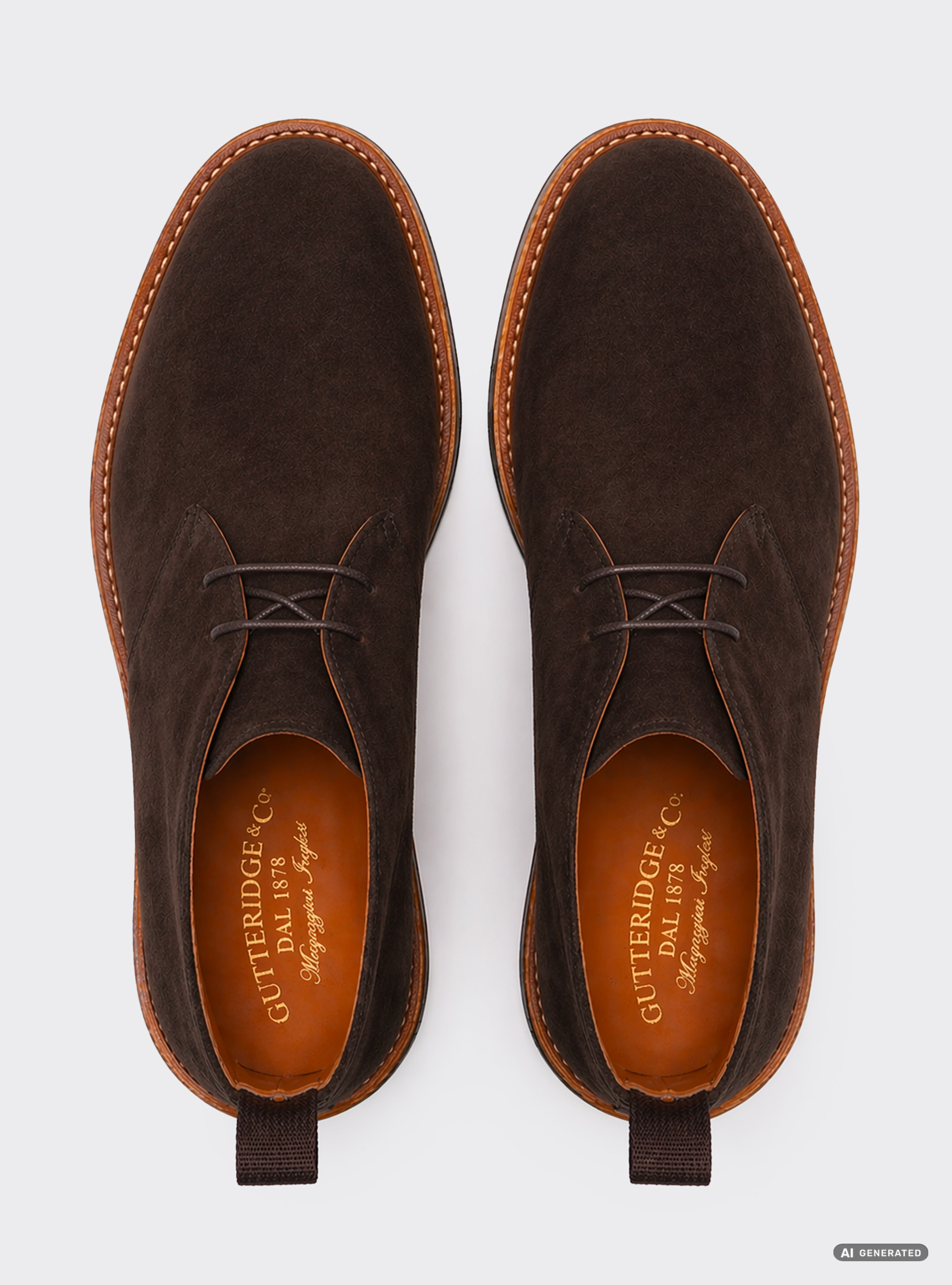 Suede Chukka boots, BROWN