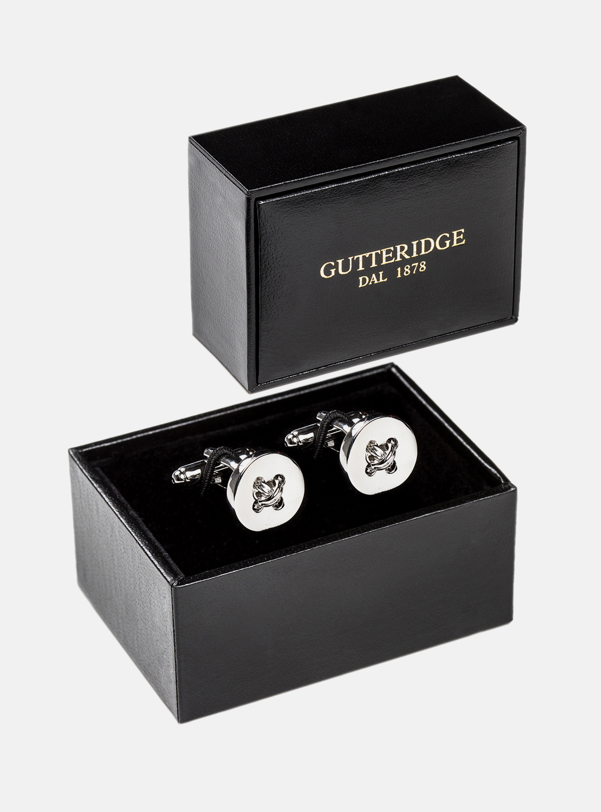 Cufflinks with botton pattern, ACCIAIO LUCIDO