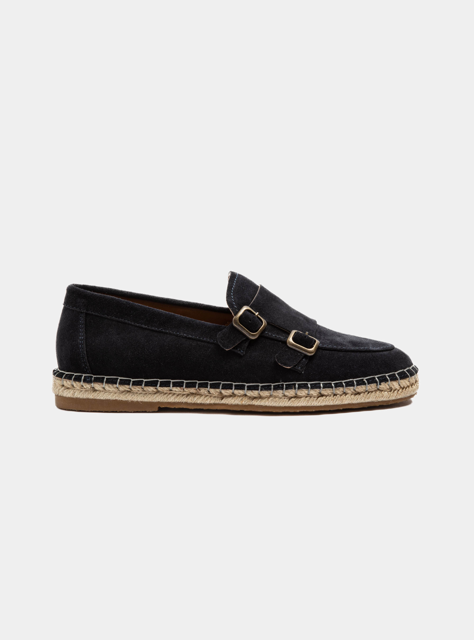 Espadrilles mit doppelter Schnalle, NAVY 0218C