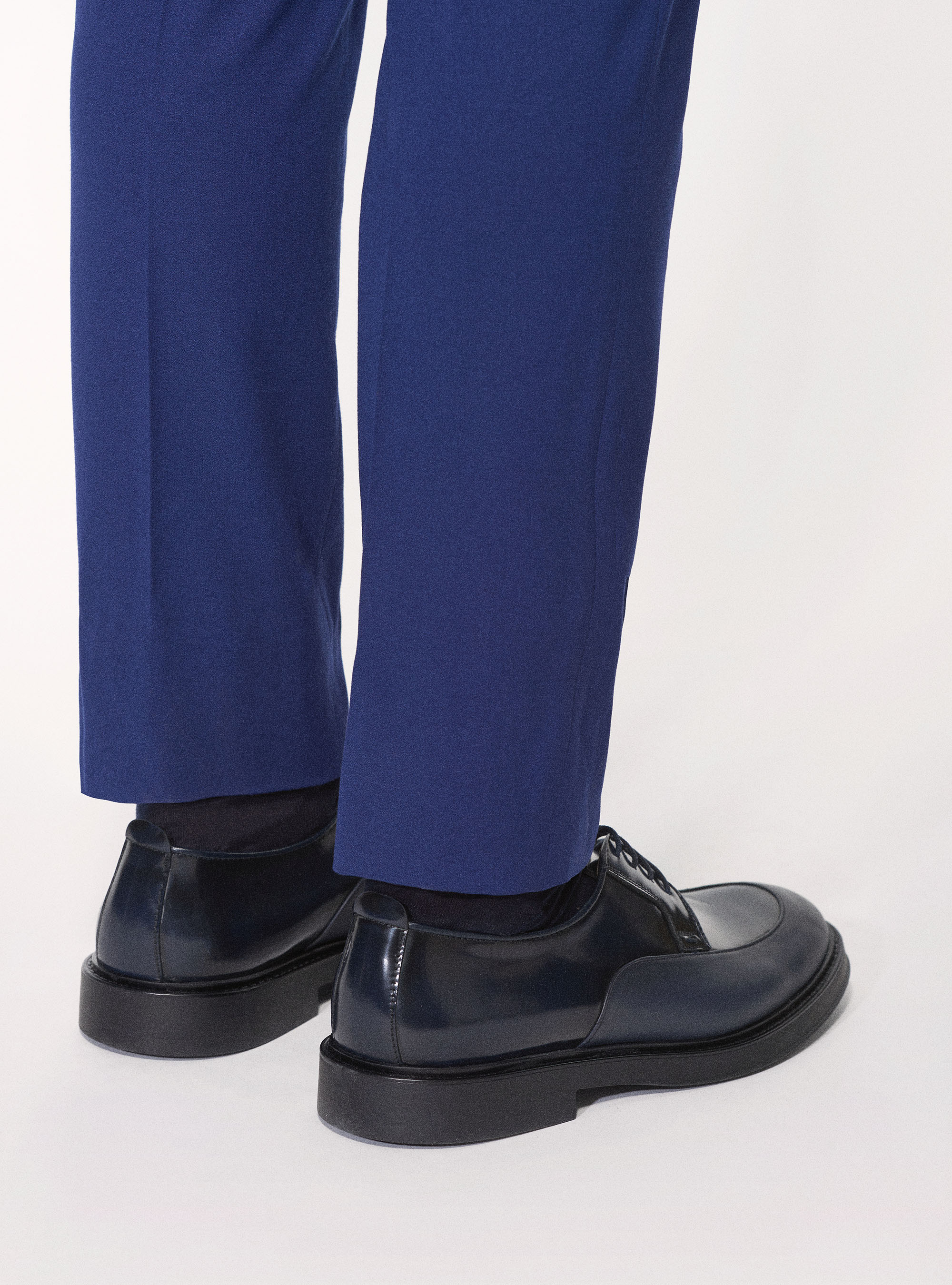 Derby allacciato con suola in gomma ultraleggera, BLU NAVY