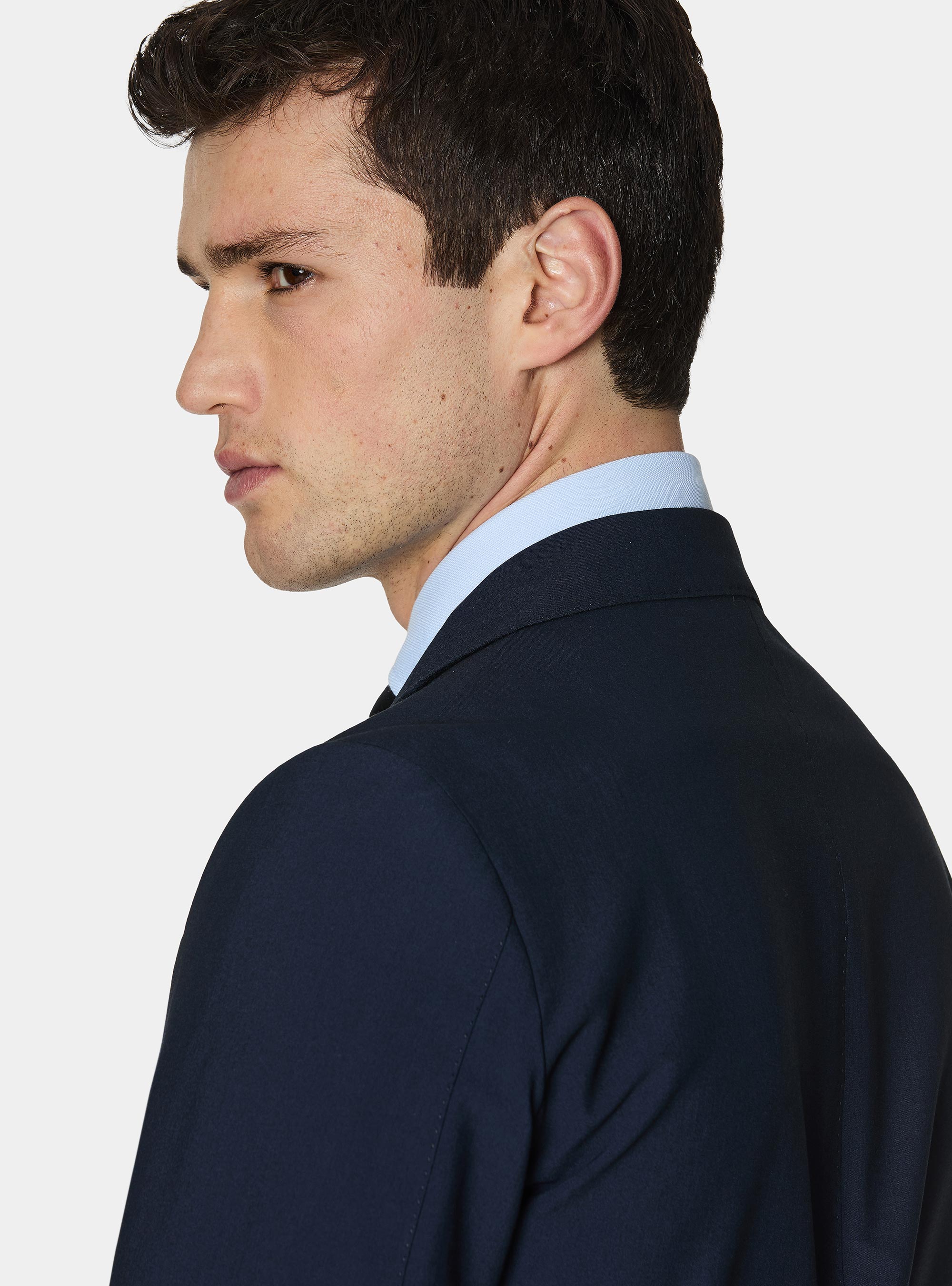Slim fit suit blazer, NAVY BLUE