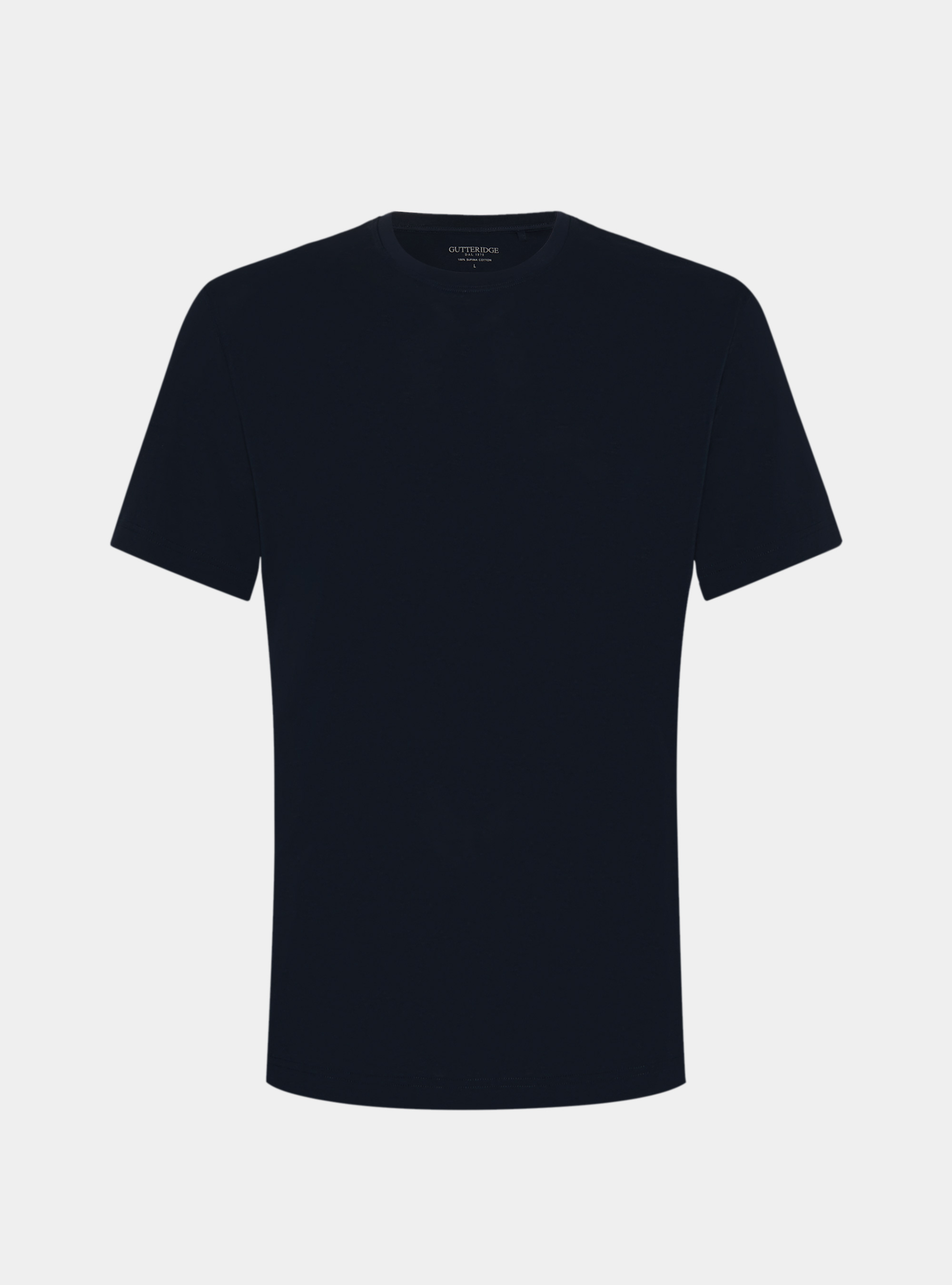 Half-sleeve T-shirt in Supima cotton, NAVY BLUE