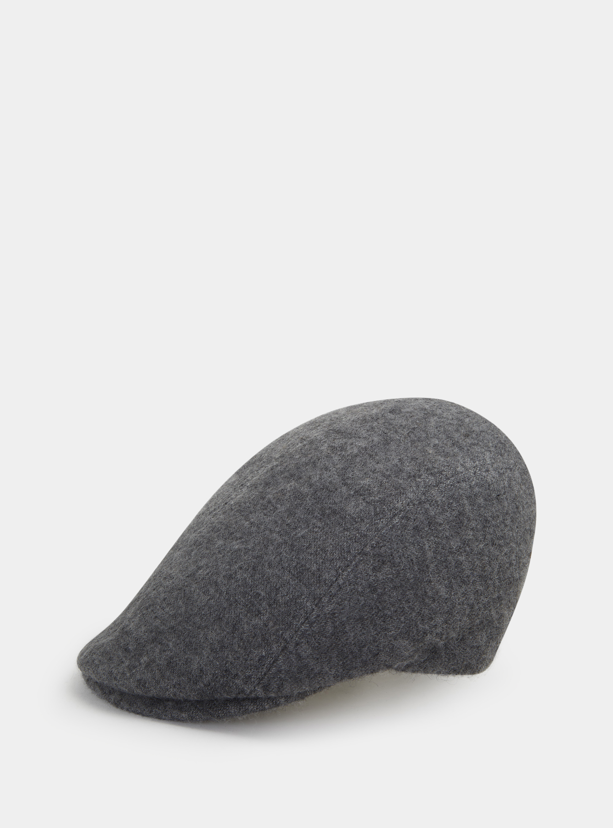 Coppola in pura lana vergine e cashmere, ASFALTO