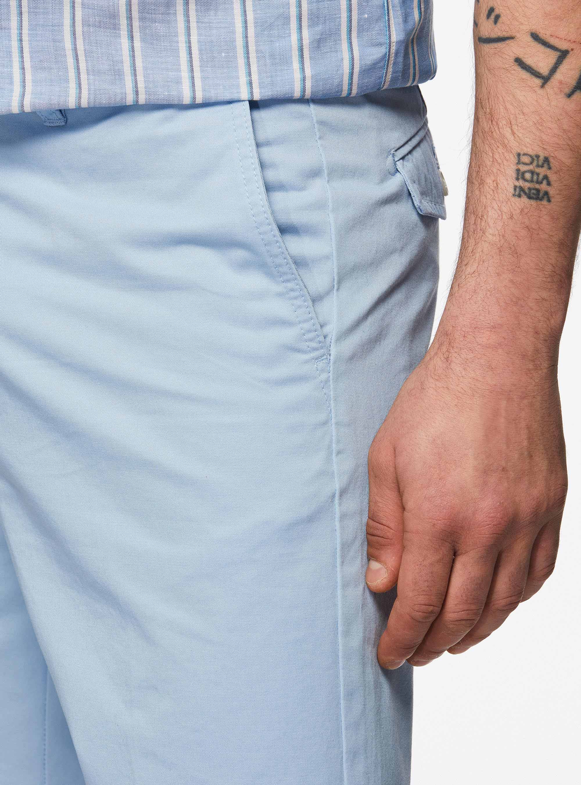 Twill Bermuda shorts, LIGHT BLUE