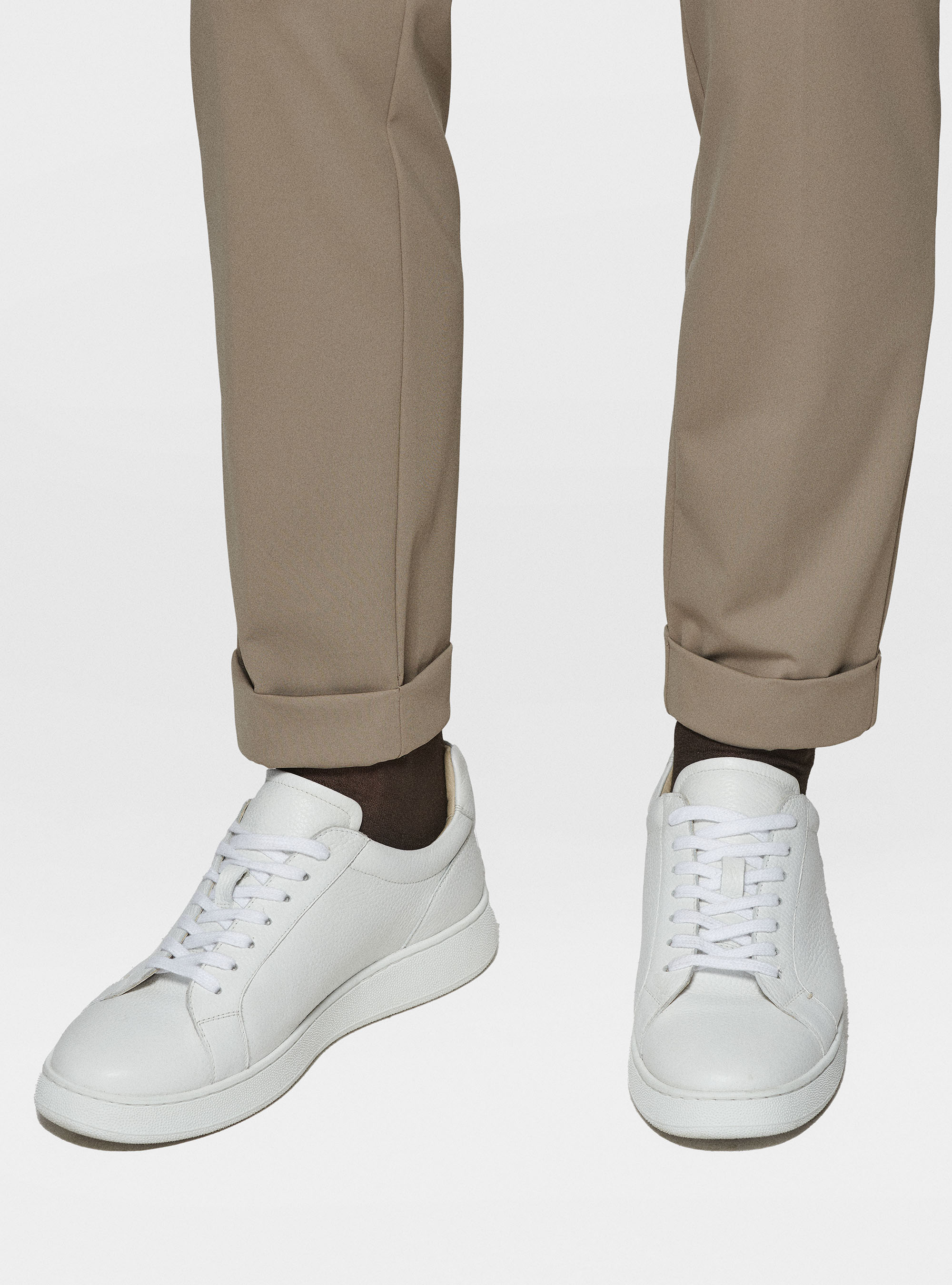 GT01 trousers in stretch nylon, MUD