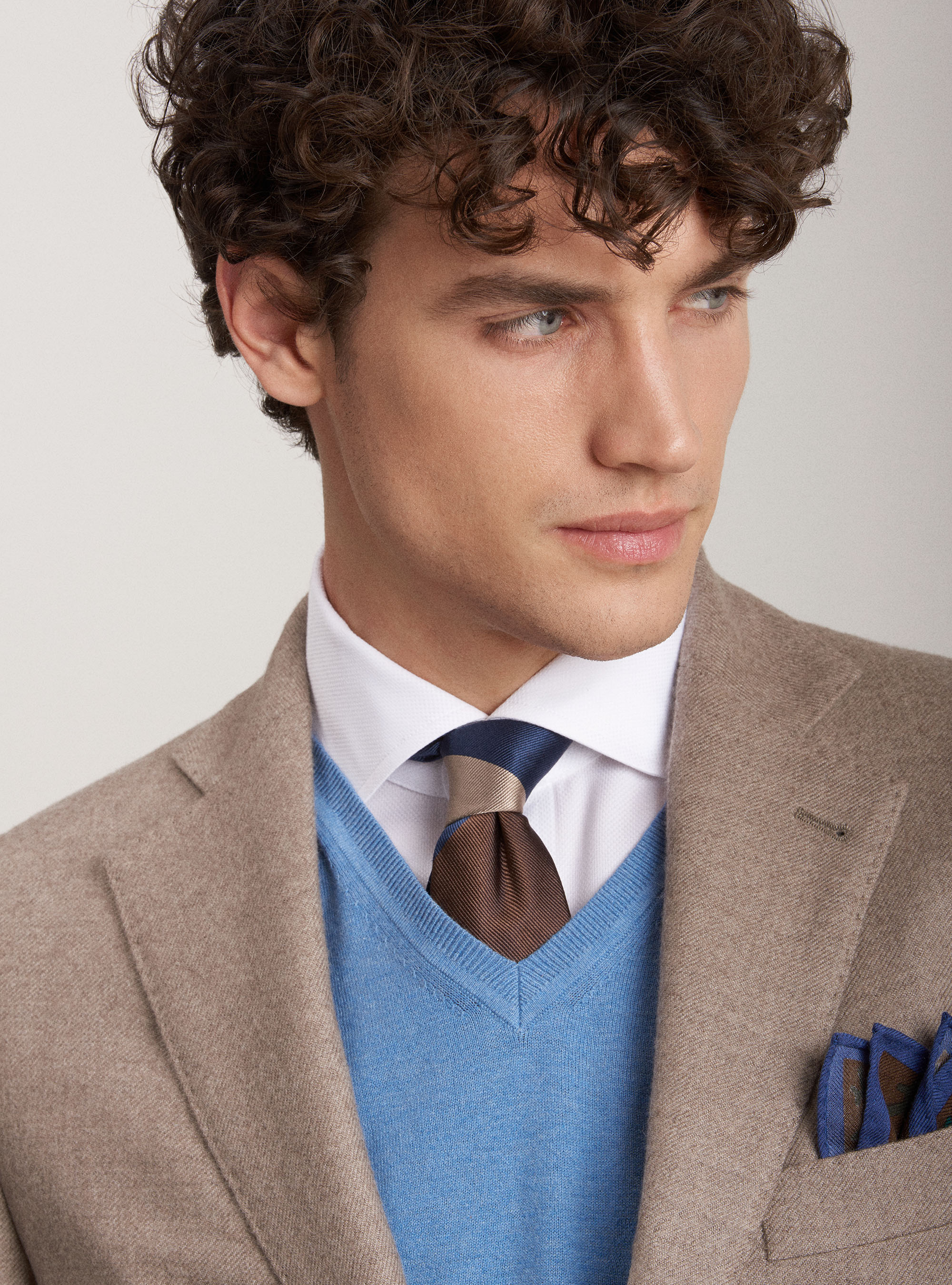 100% cashmere blazer, ECRU