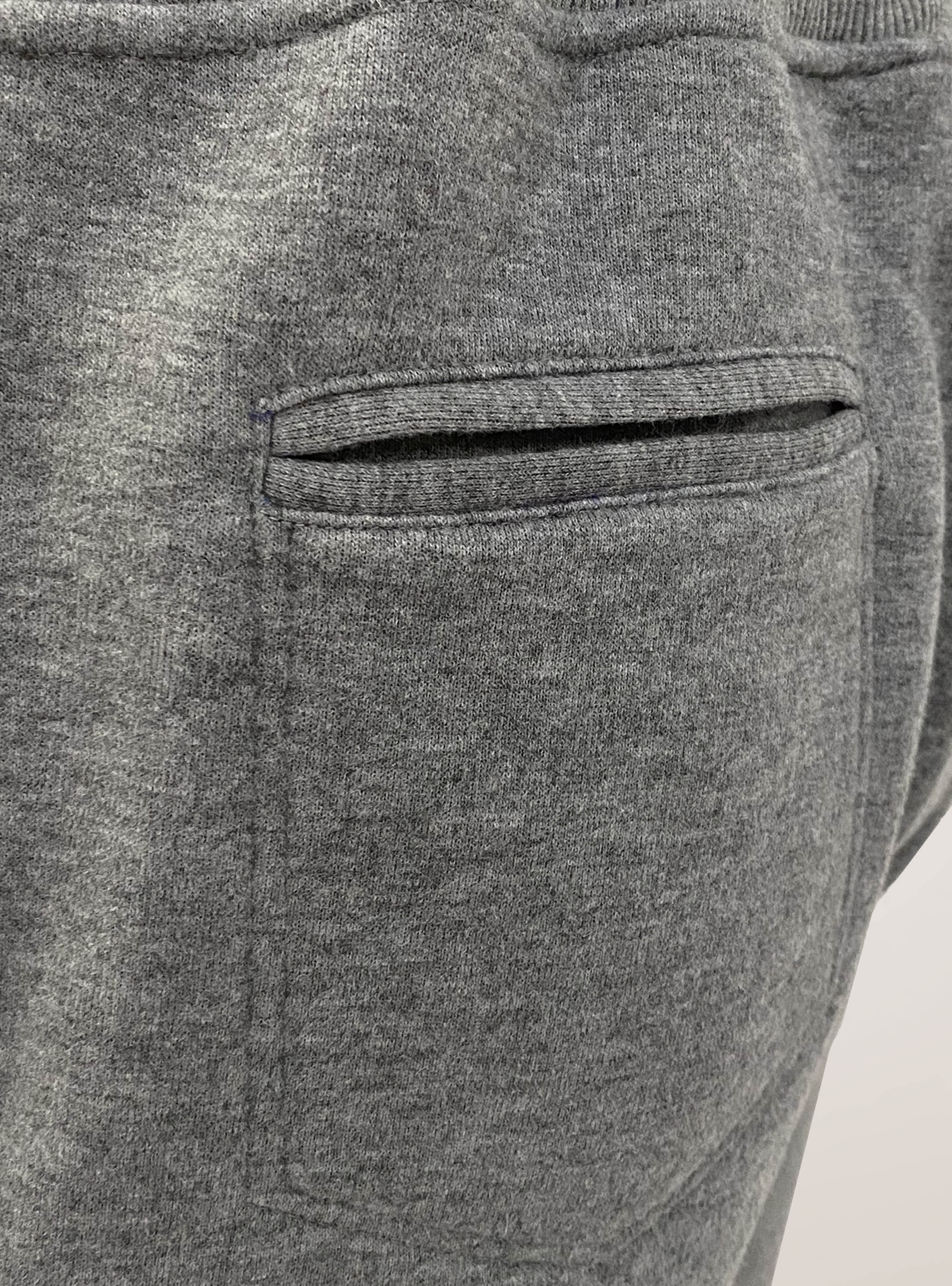 Pantalones de sudadera de mezcla de algod&oacute;n, GRIS MARENGO