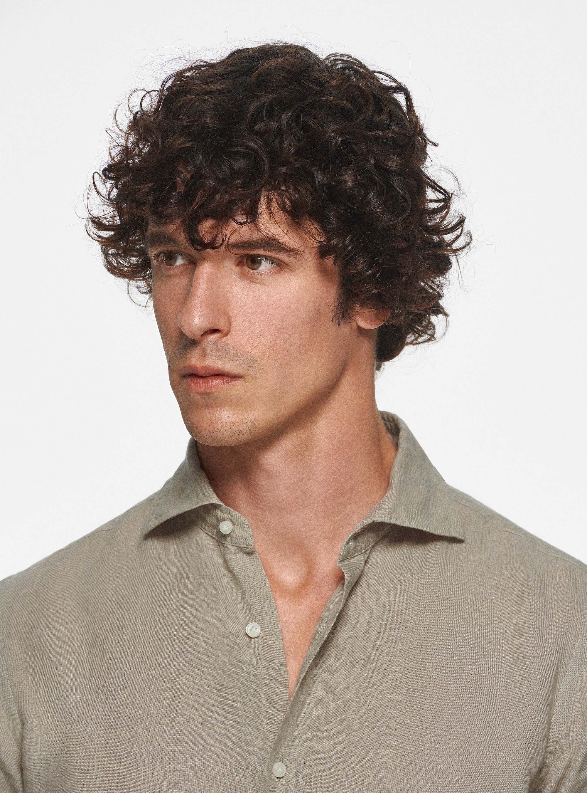 Pure linen shirt, SAND