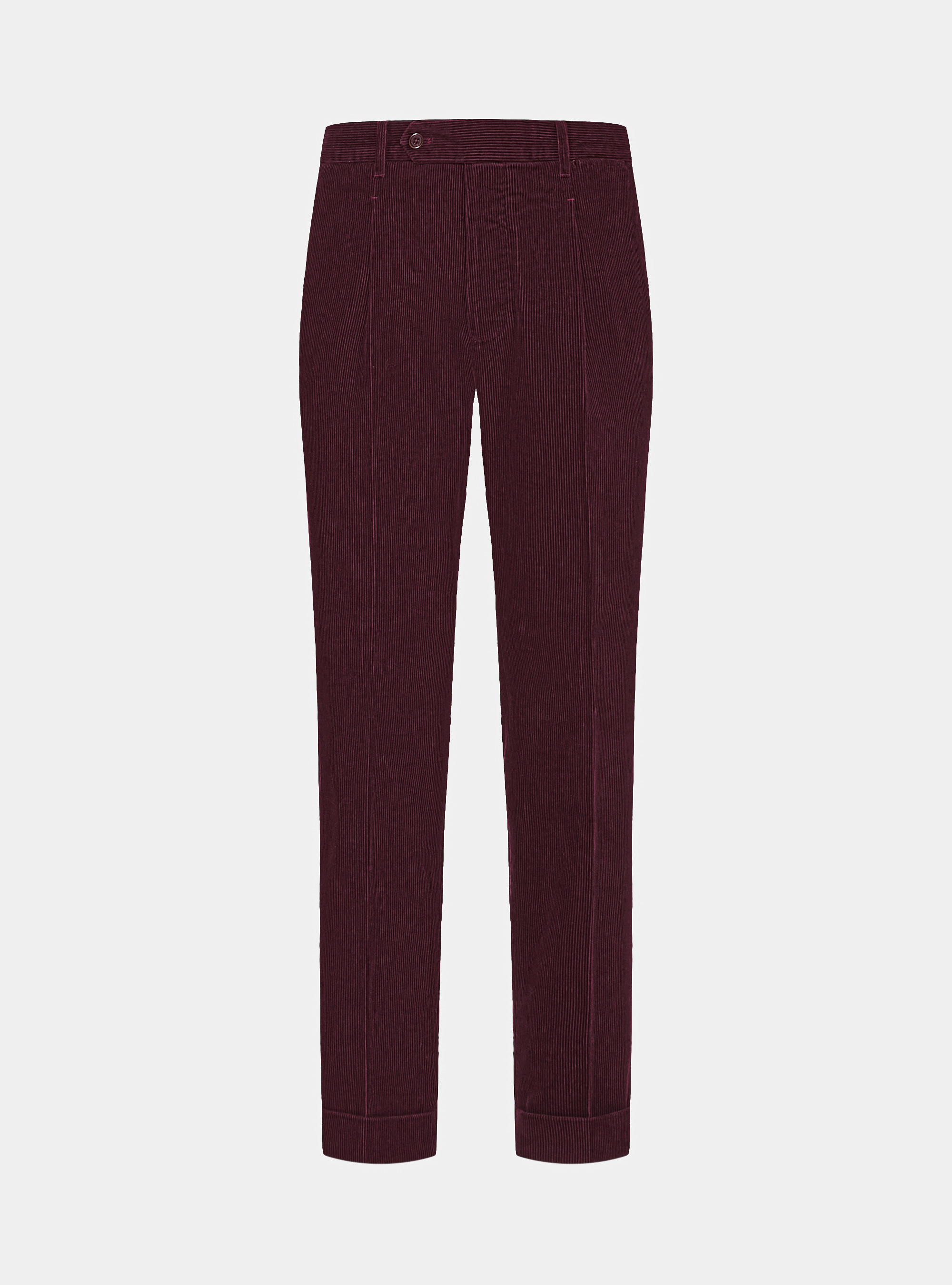 Pantaloni in velluto con pince e cinturino elastico, VINACCIA 0401C