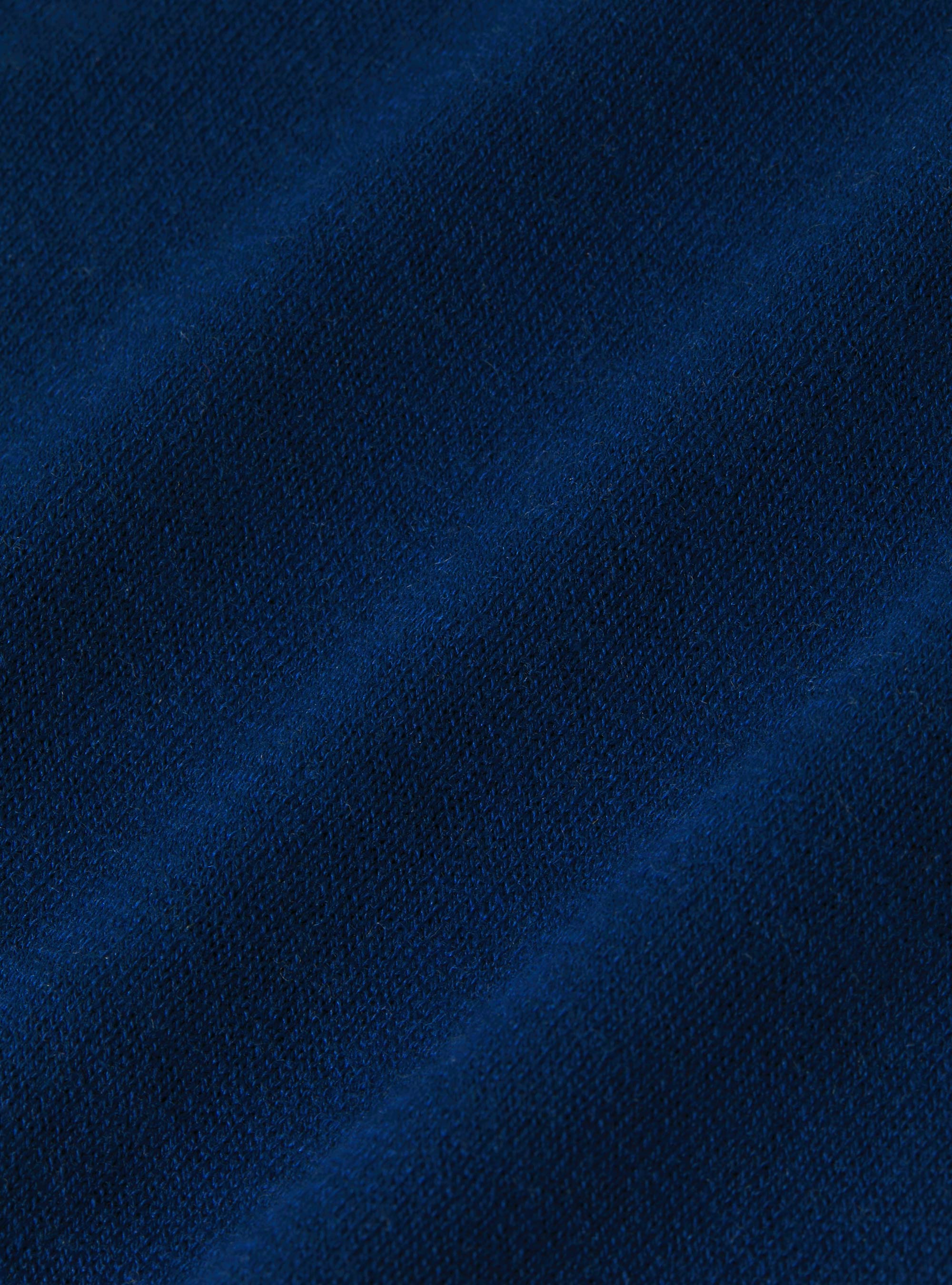 Silk and cotton crew-neck sweater, BLUE ROYAL