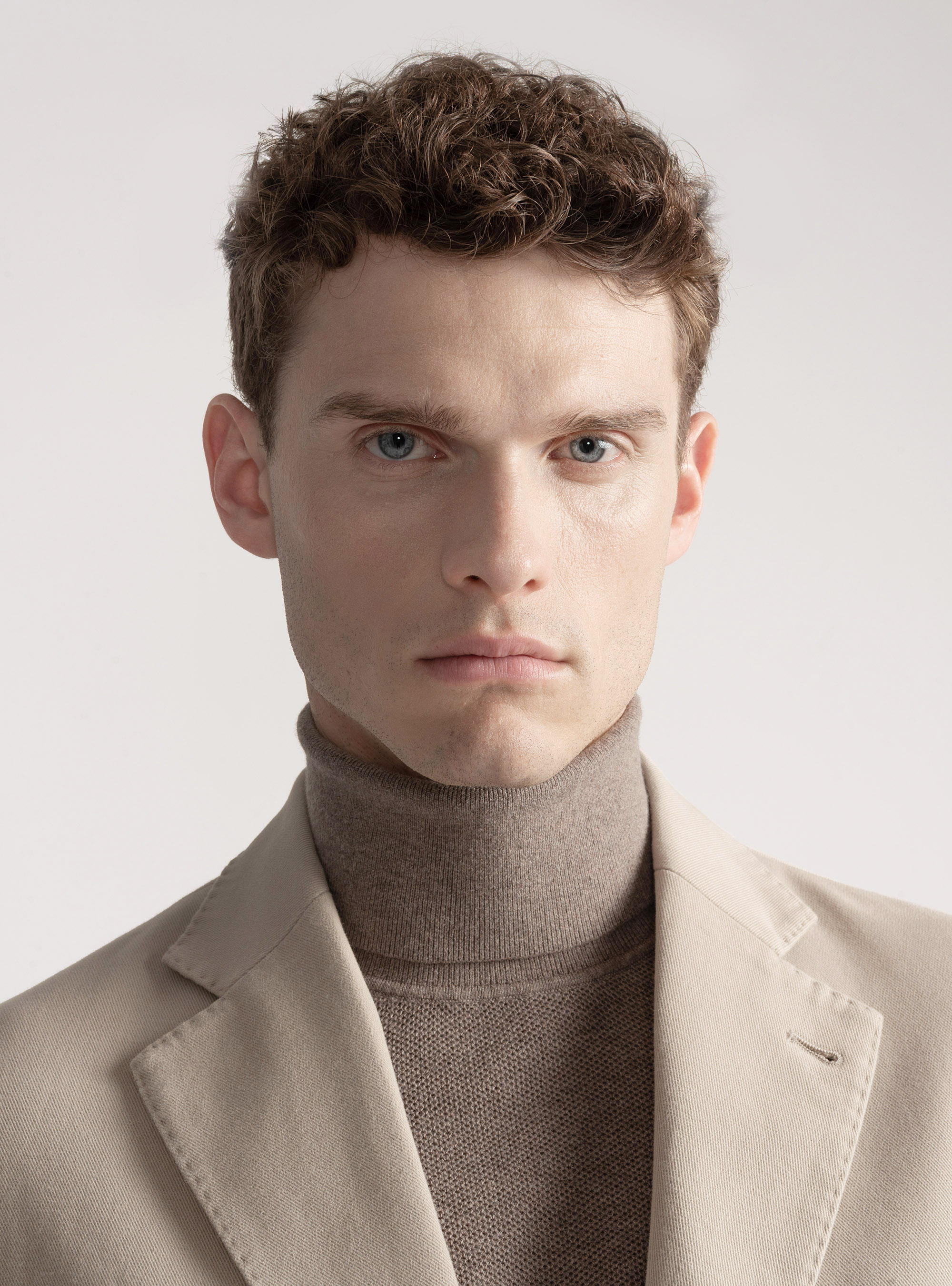 Giacca in cotone e cashmere, ECRU