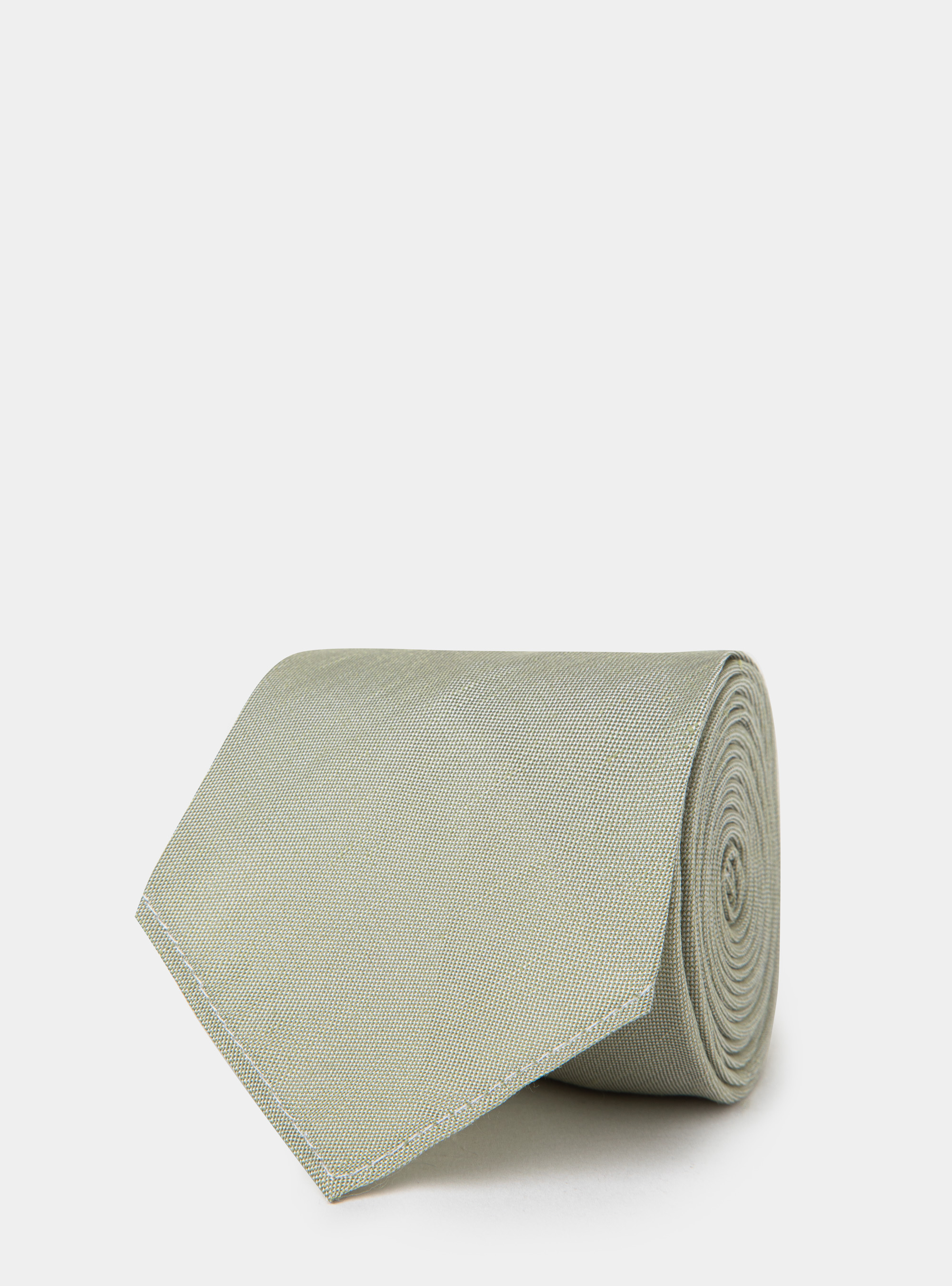 Cravatta in seta e lino, SALVIA 0602C