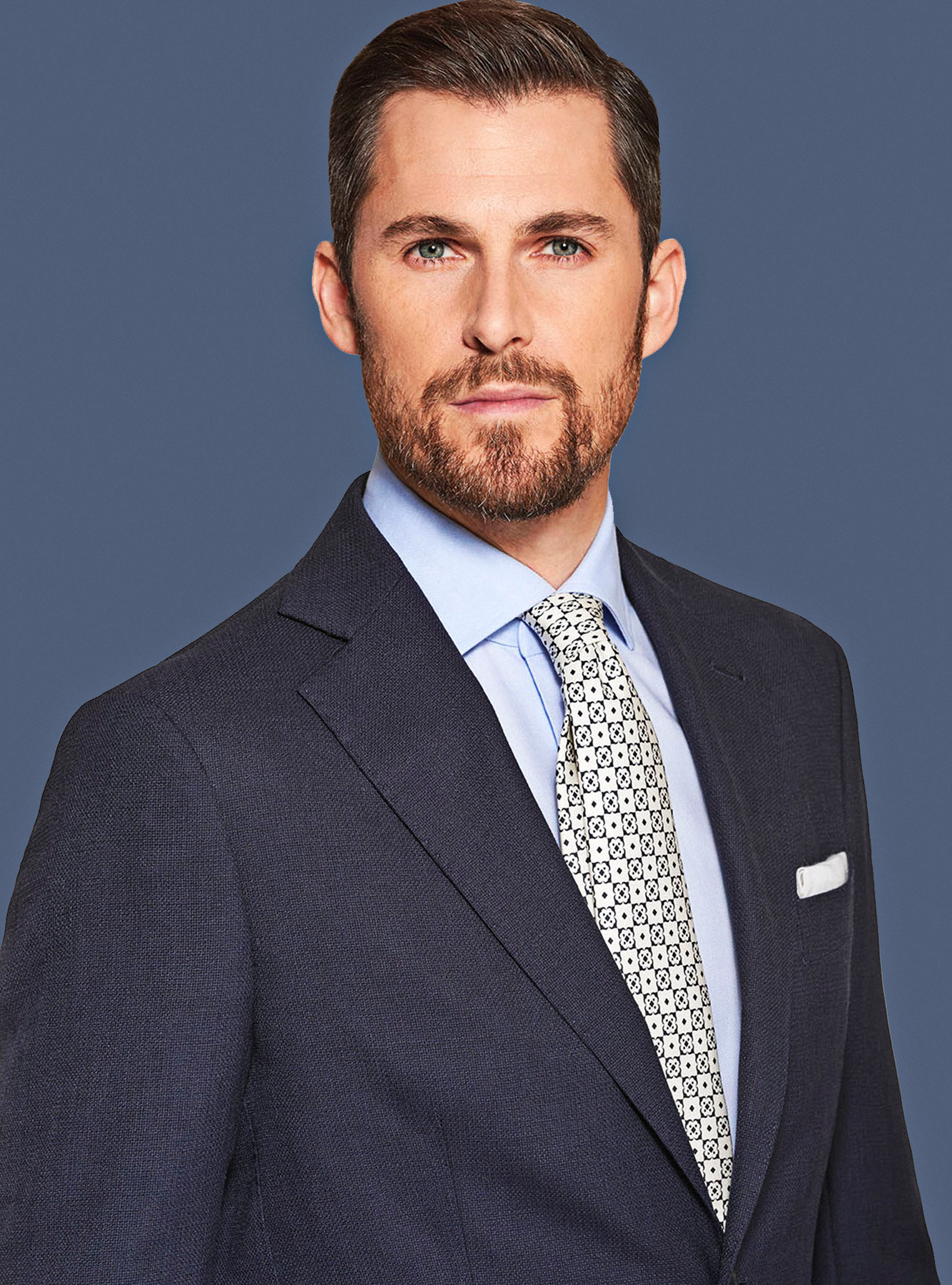 Jacket in cool wool, NAVY BLUE