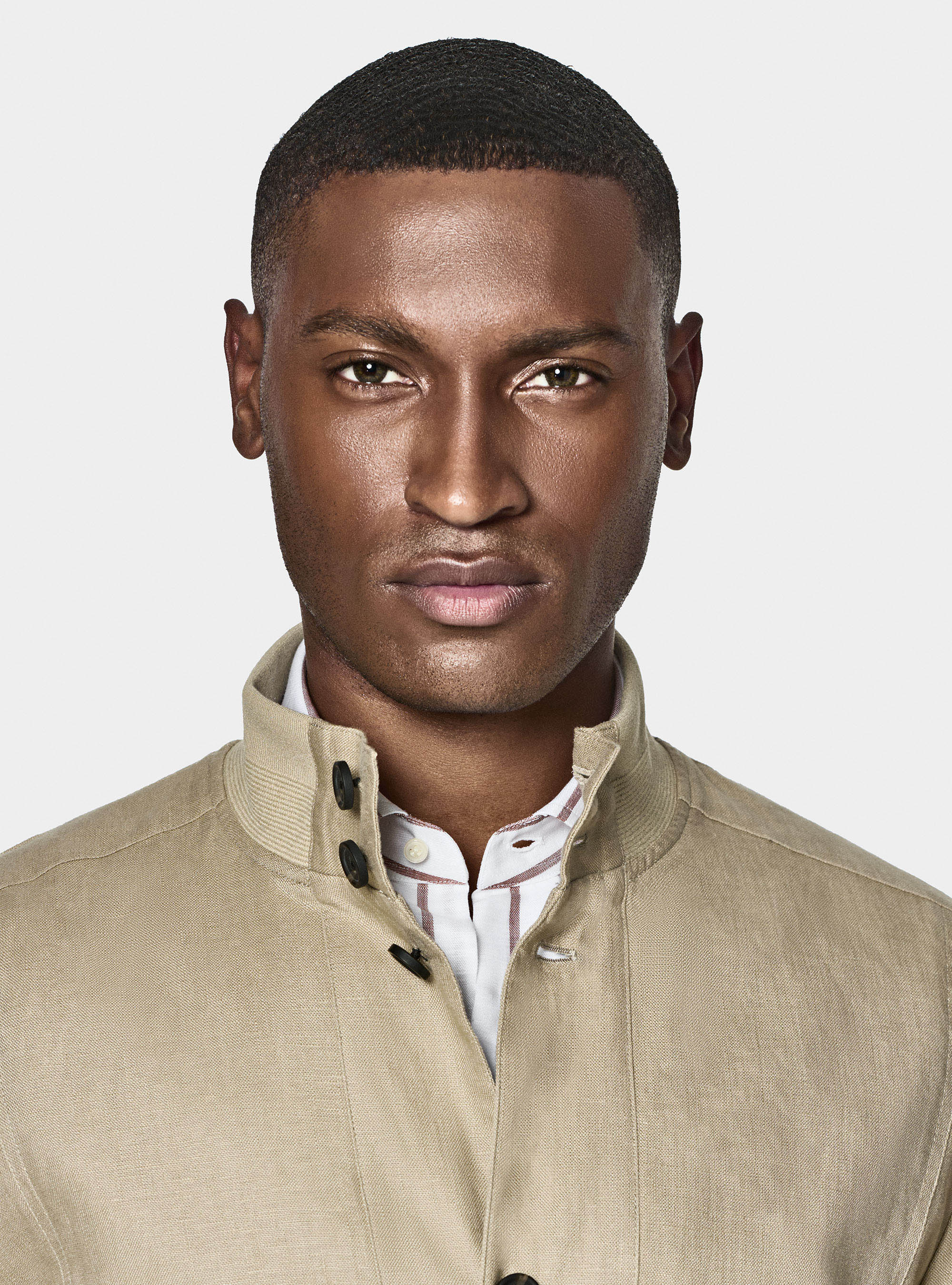 Pure linen bomber jacket, MUD