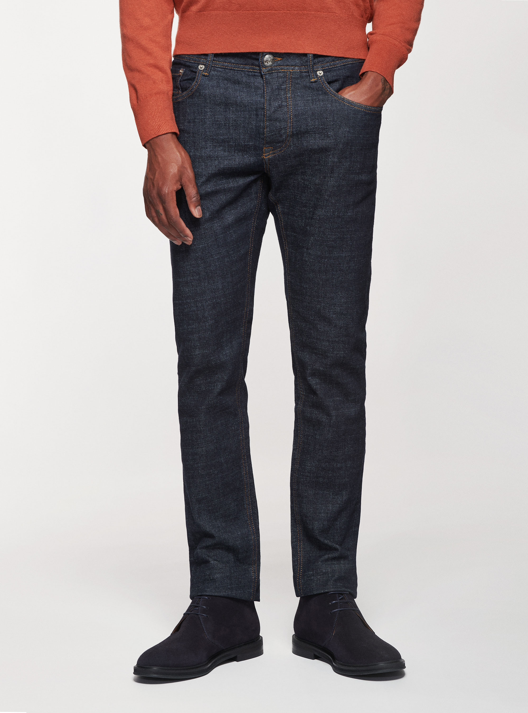 Denim rinse wash, BLU NAVY