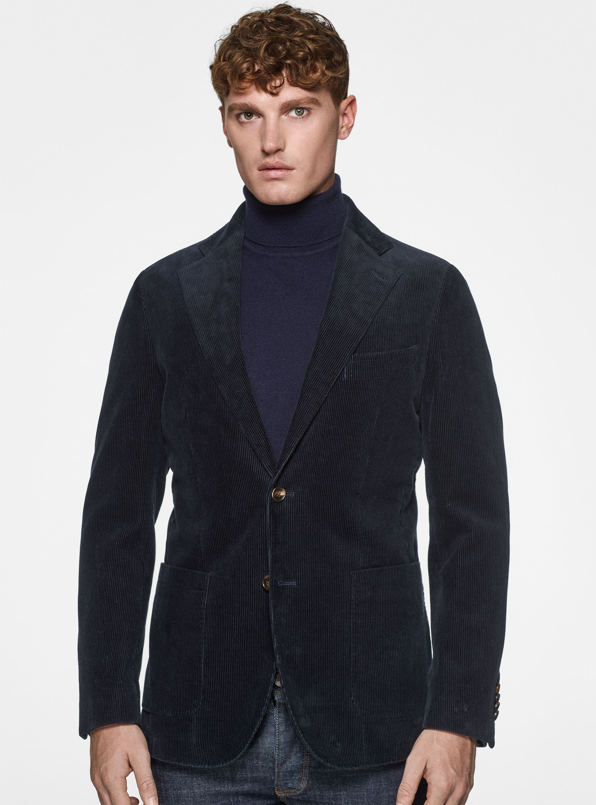 Giacca in velluto, BLU NAVY