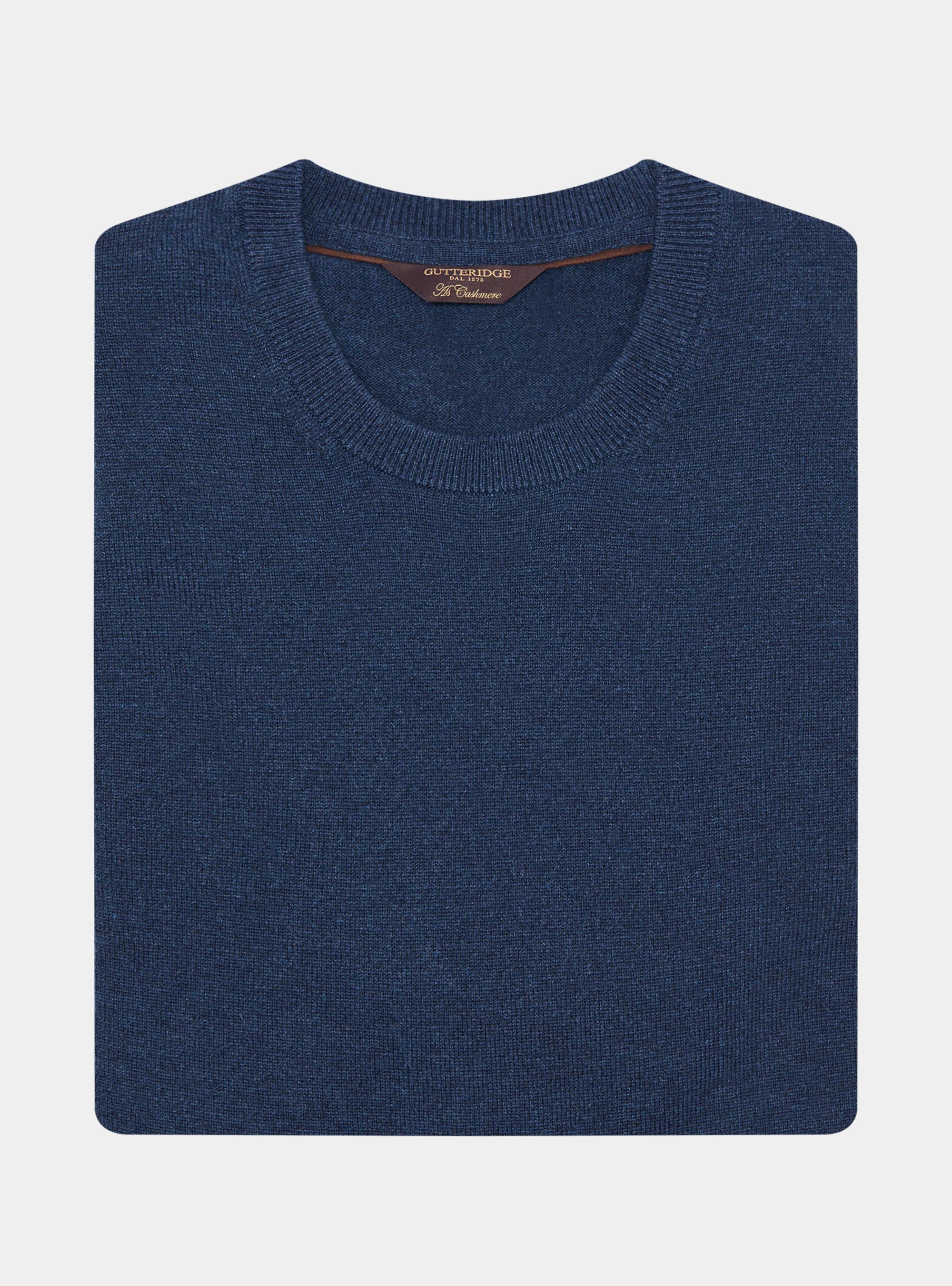 Girocollo in maglia in lana poliammide cashmere, INK