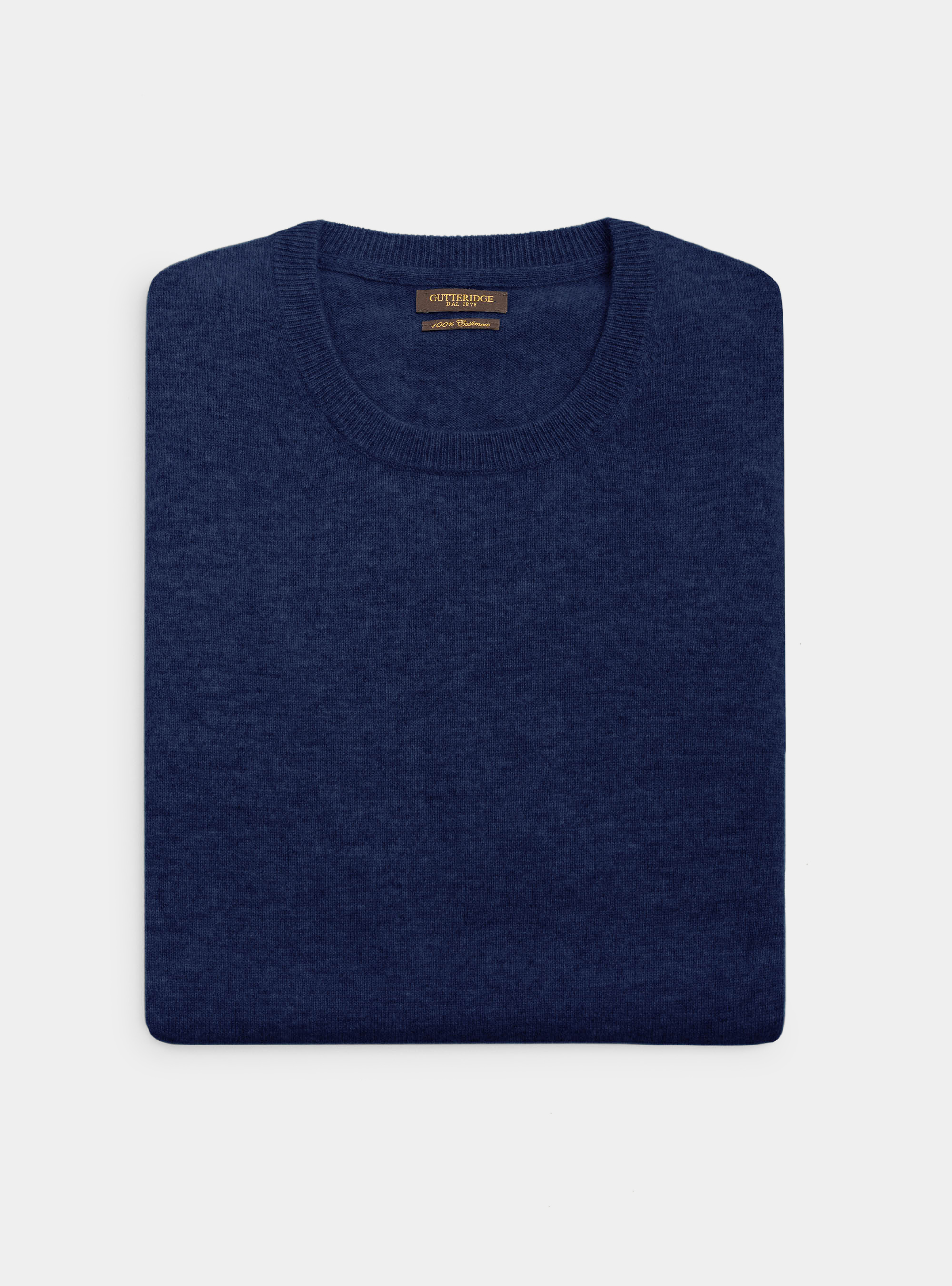 Crew-neck sweater 100% cashmere, BASALT