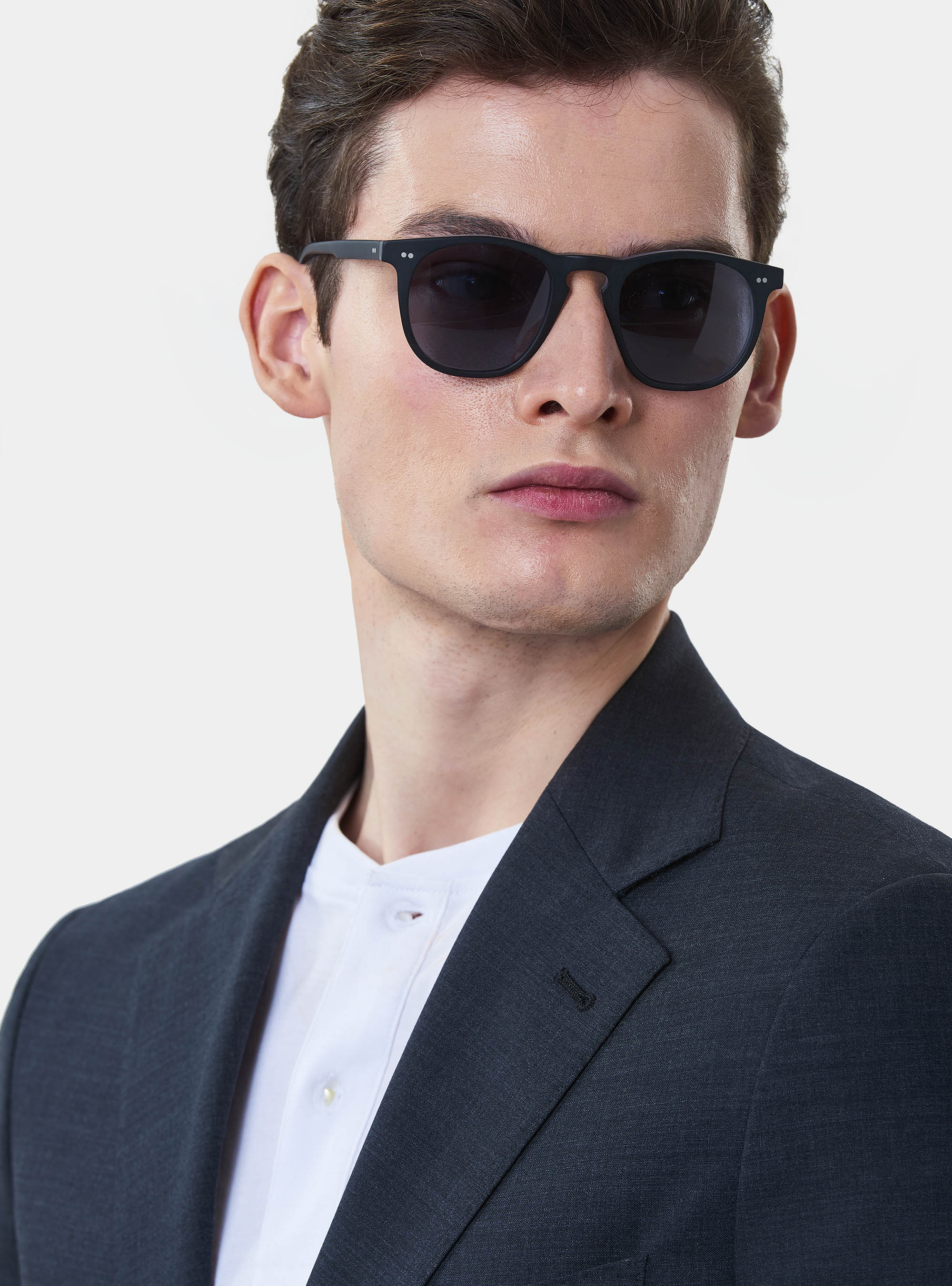 Giacca per abito in lana travelwear, ASFALTO 0112C