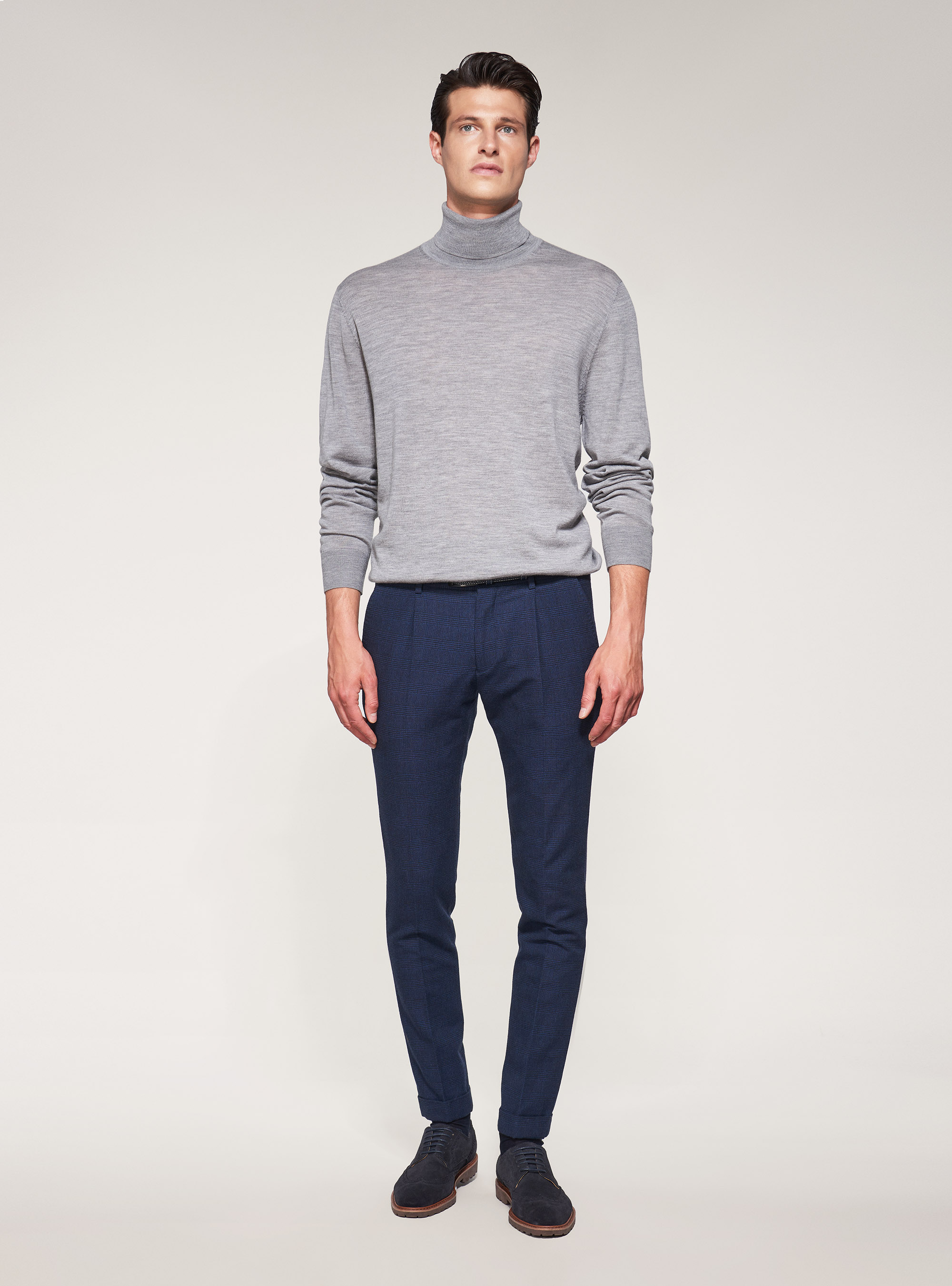 Dolcevita in lana merino, GRIGIO CHIARO MELANGE