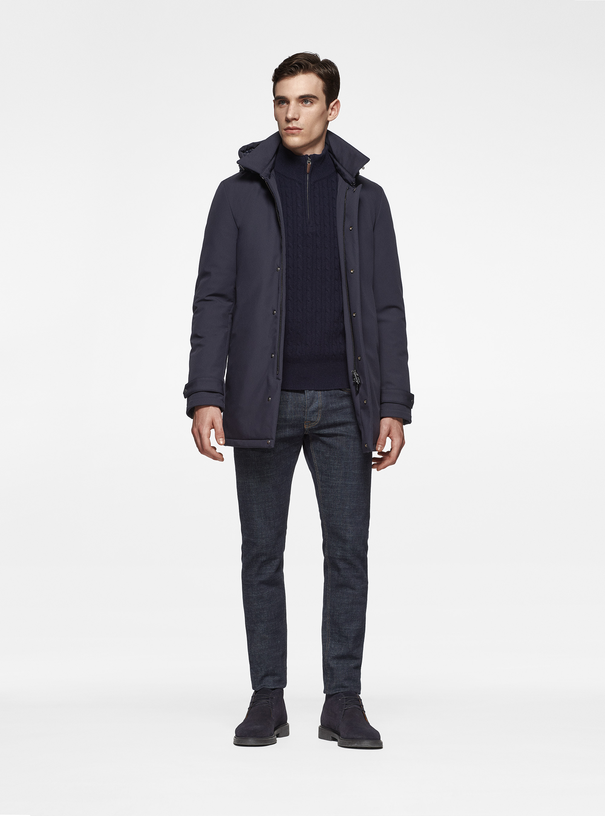 Parka tecnico con imbottitura 3M Thinsulate, BLU NAVY