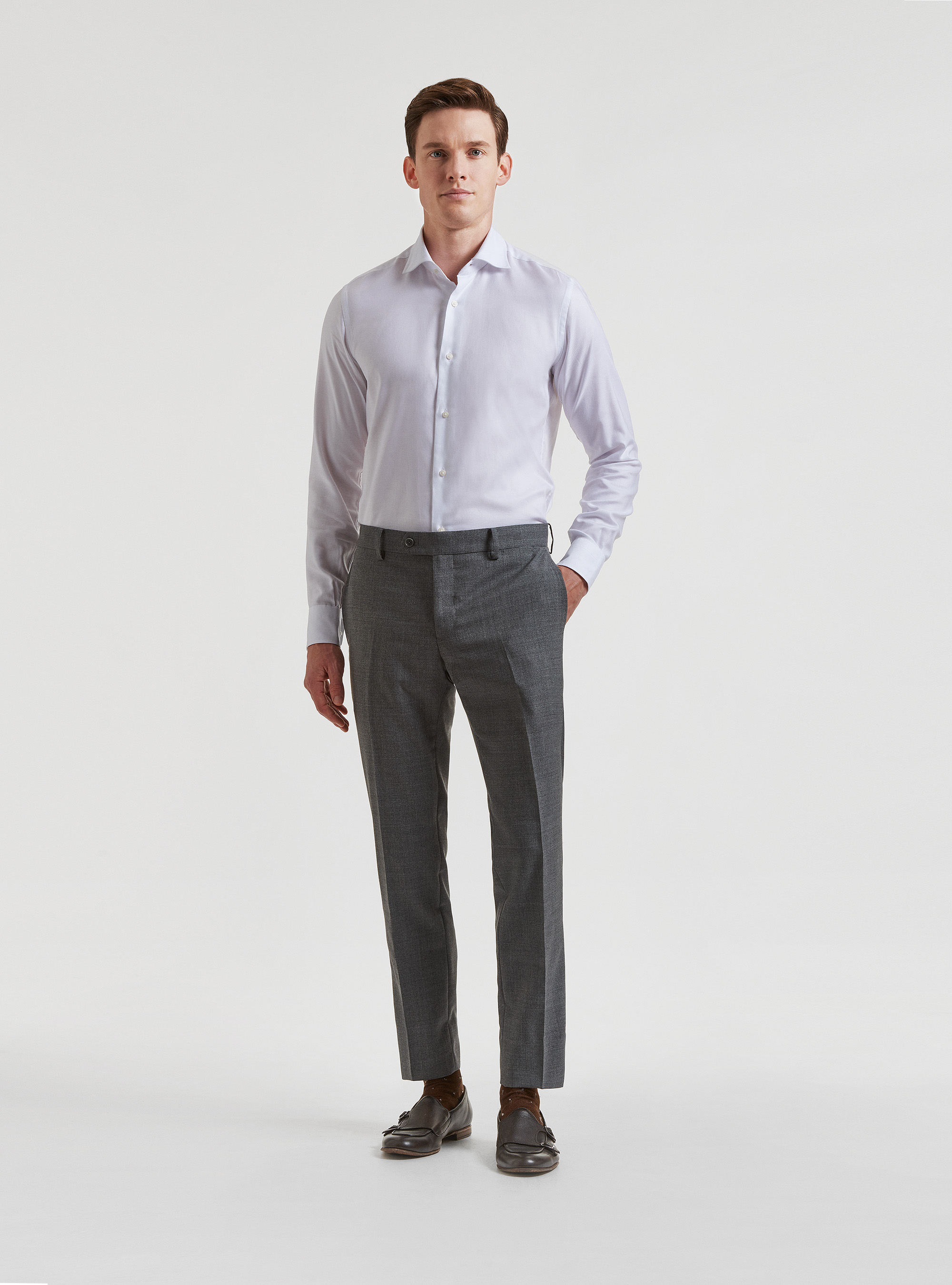 Pure wool suit trousers Vitale Barberis Canonico, GREY