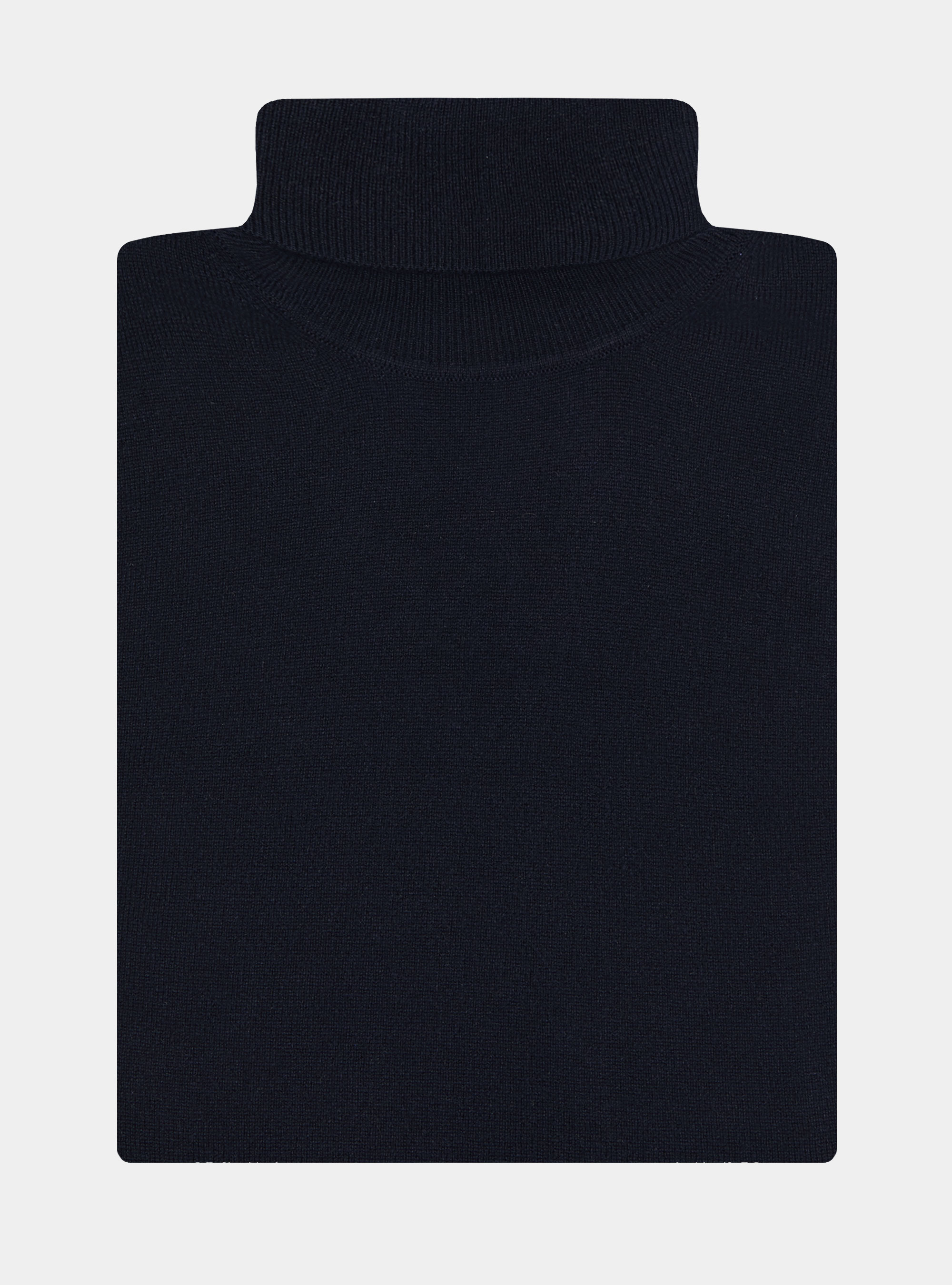 Cuello alto de cachemira, AZUL MARINO