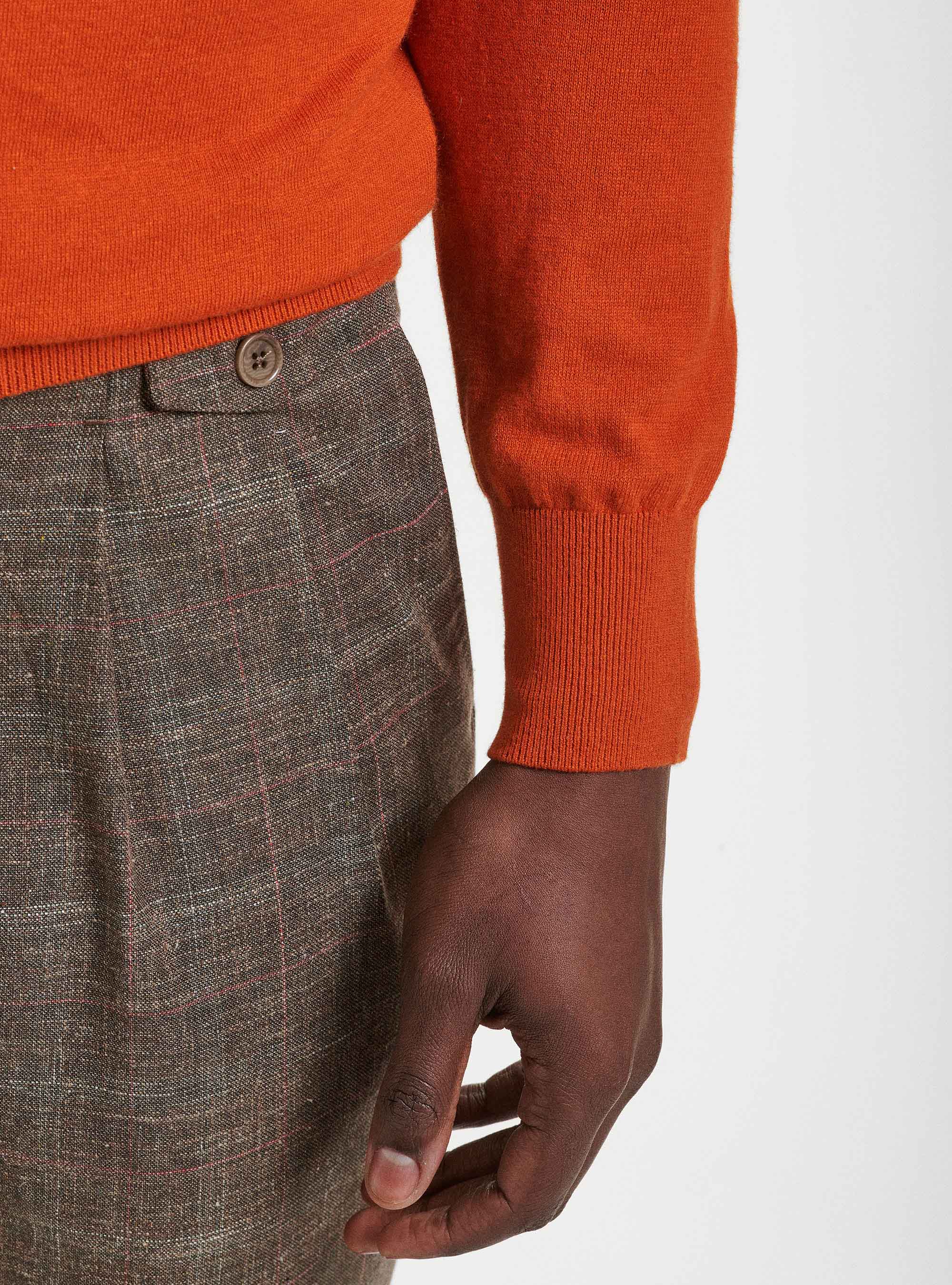 Jersey de cuello redondo de algod&oacute;n, seda y cachemira, 0713C ZUCCA